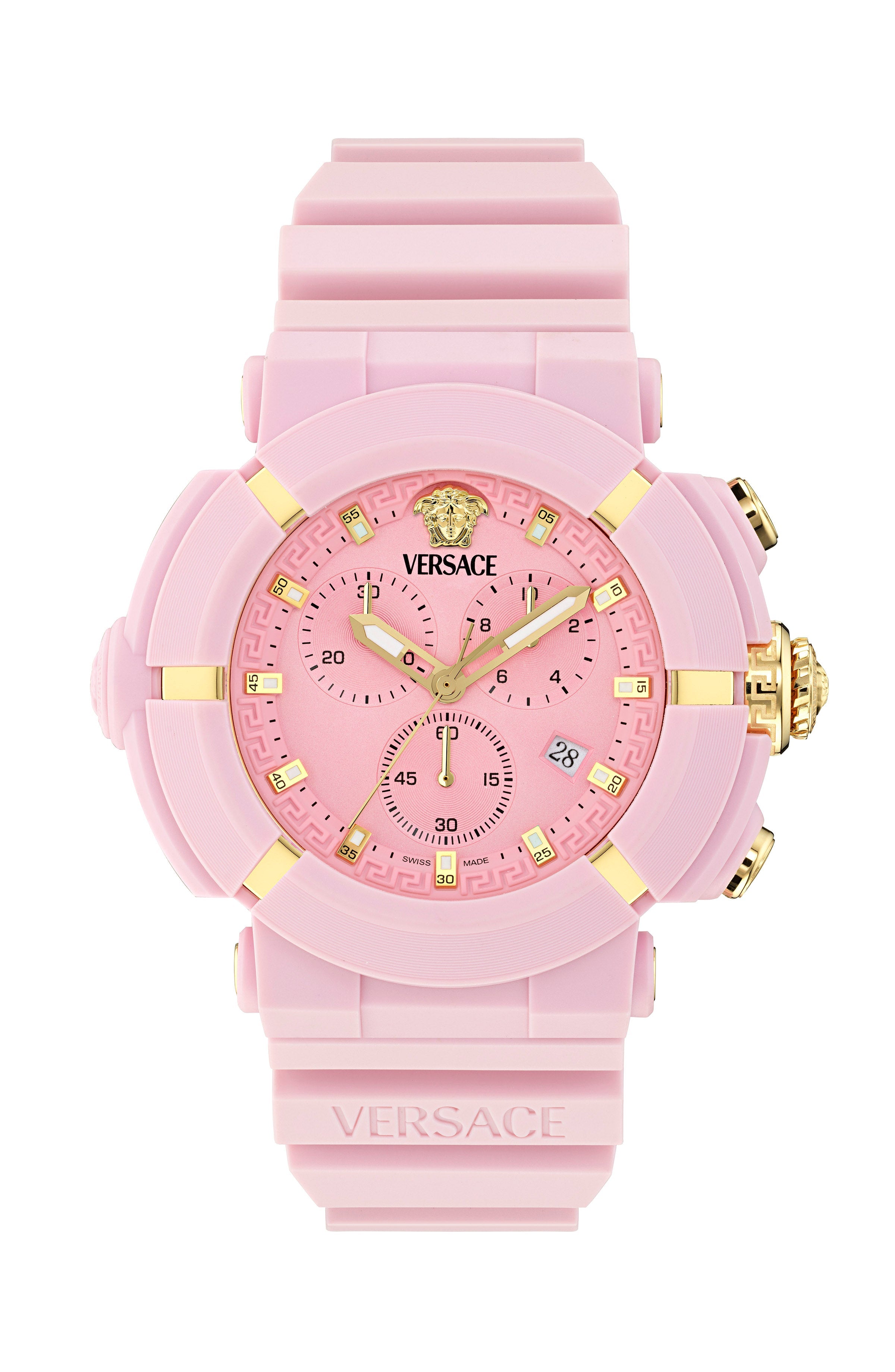 45MM Pink Ecoceramic Case Pink Matte Dial Pink Bio TPU Strap