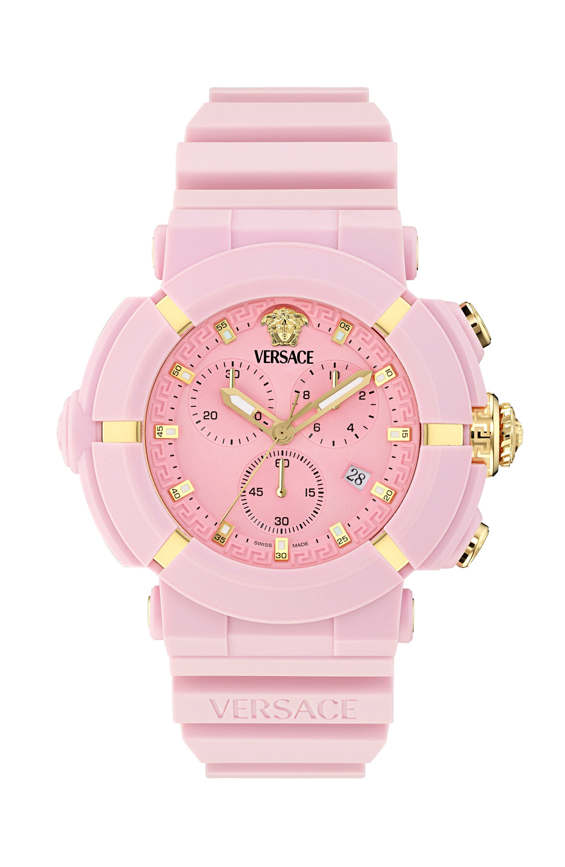45MM Pink Ecoceramic Case Pink Matte Dial Pink Bio TPU Strap