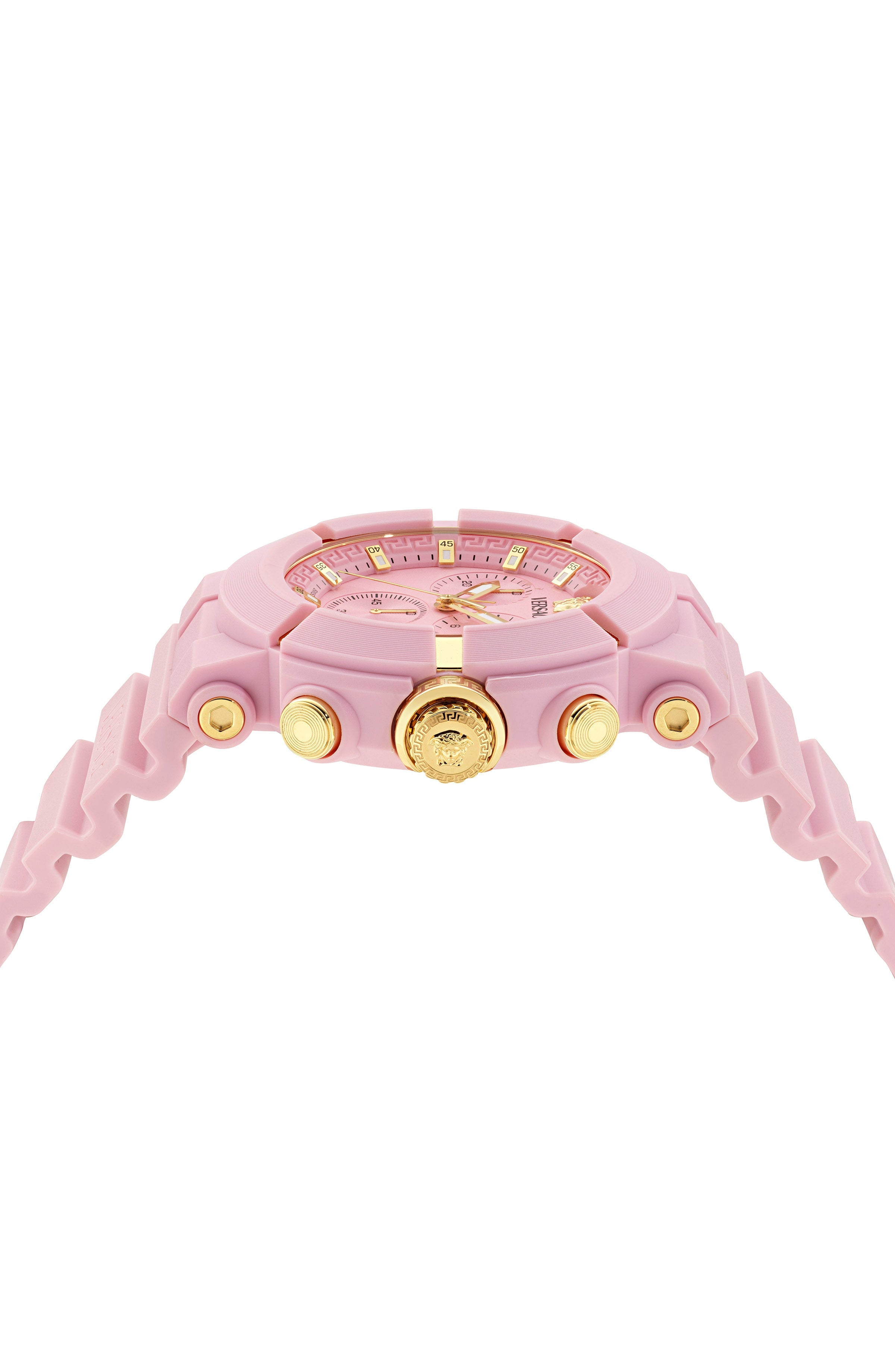 45MM Pink Ecoceramic Case Pink Matte Dial Pink Bio TPU Strap