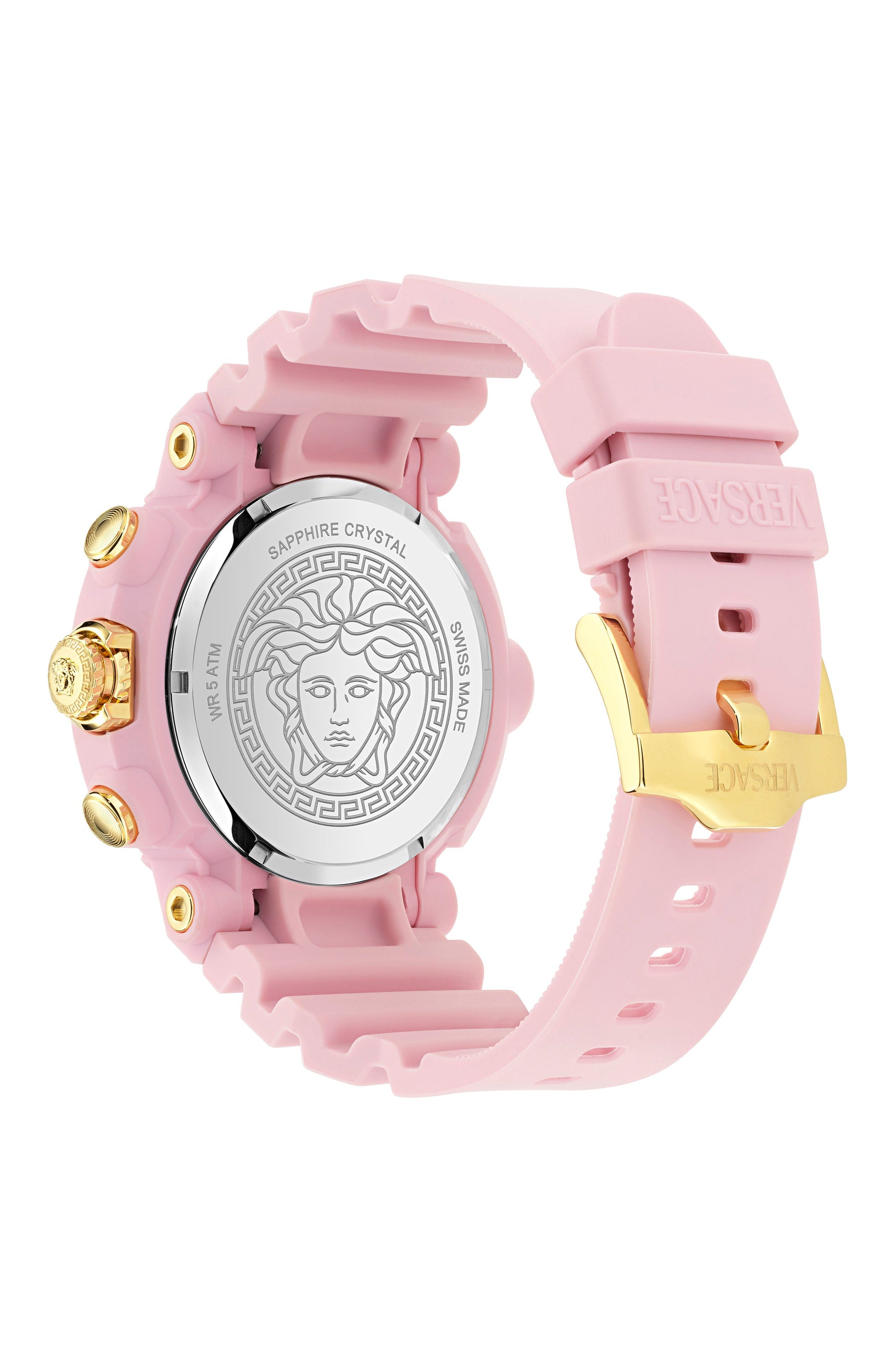 45MM Pink Ecoceramic Case Pink Matte Dial Pink Bio TPU Strap