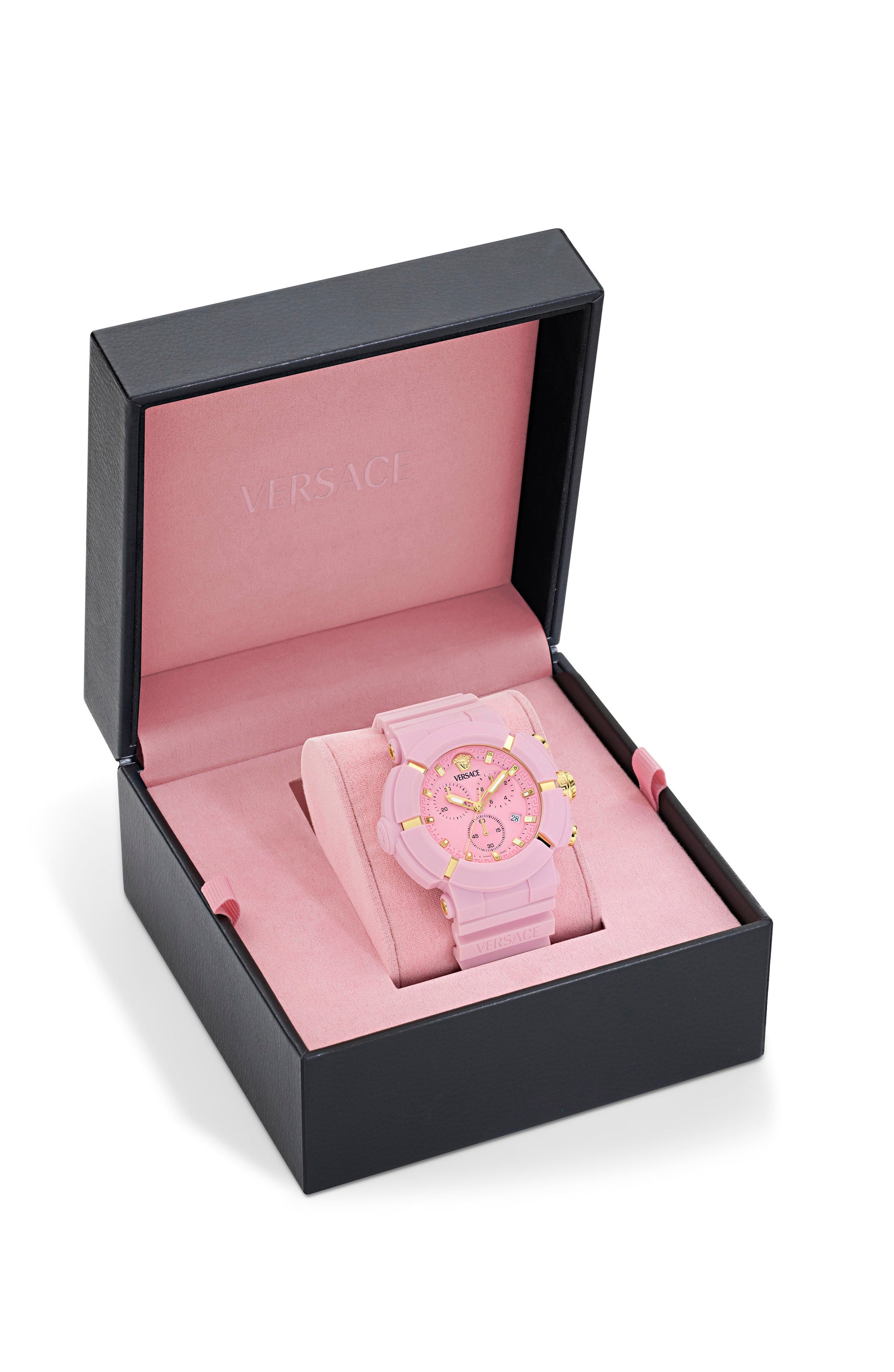 45MM Pink Ecoceramic Case Pink Matte Dial Pink Bio TPU Strap