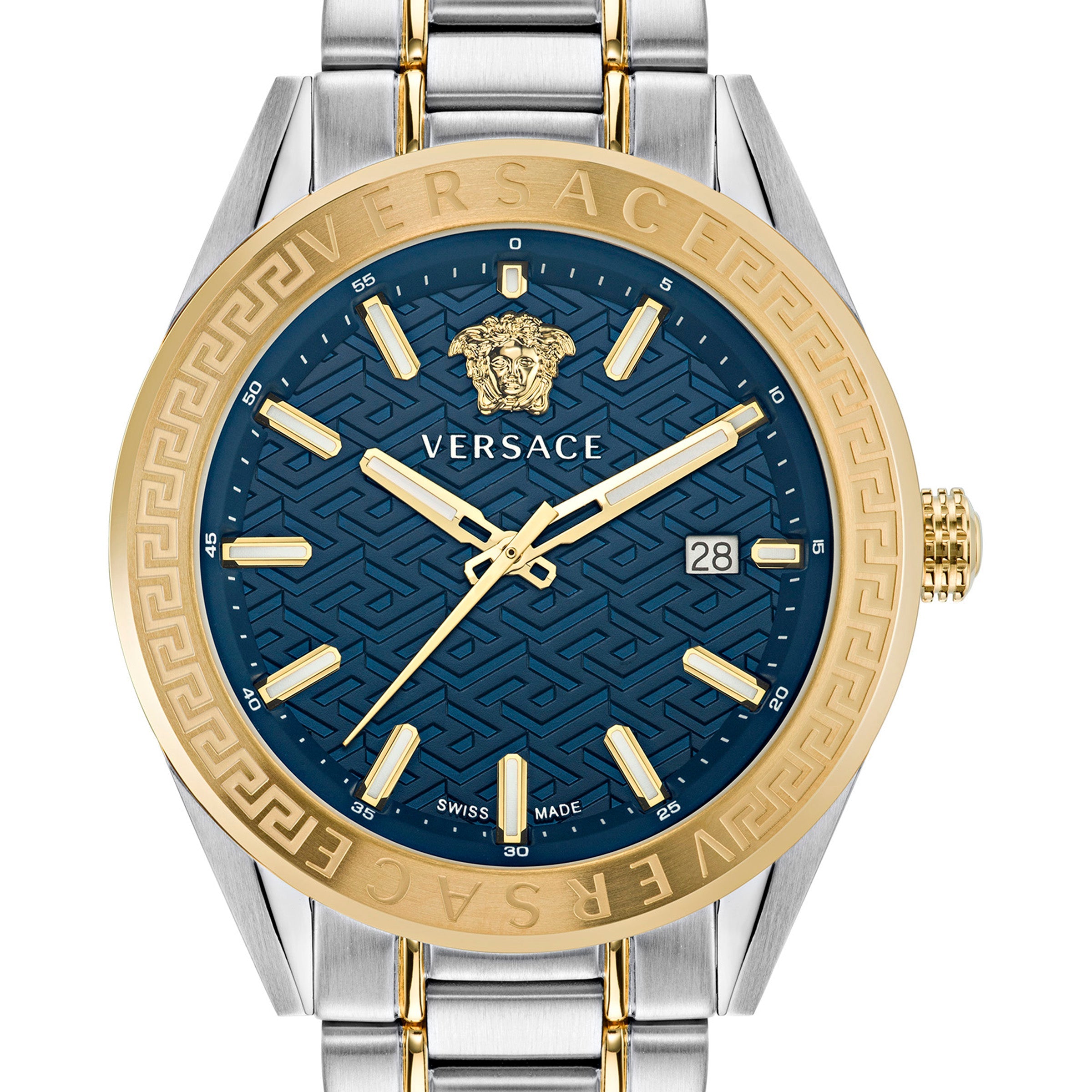42MM TT IPYG/SS Case Blue Guilloché Dial Gold/Silver Bracelet