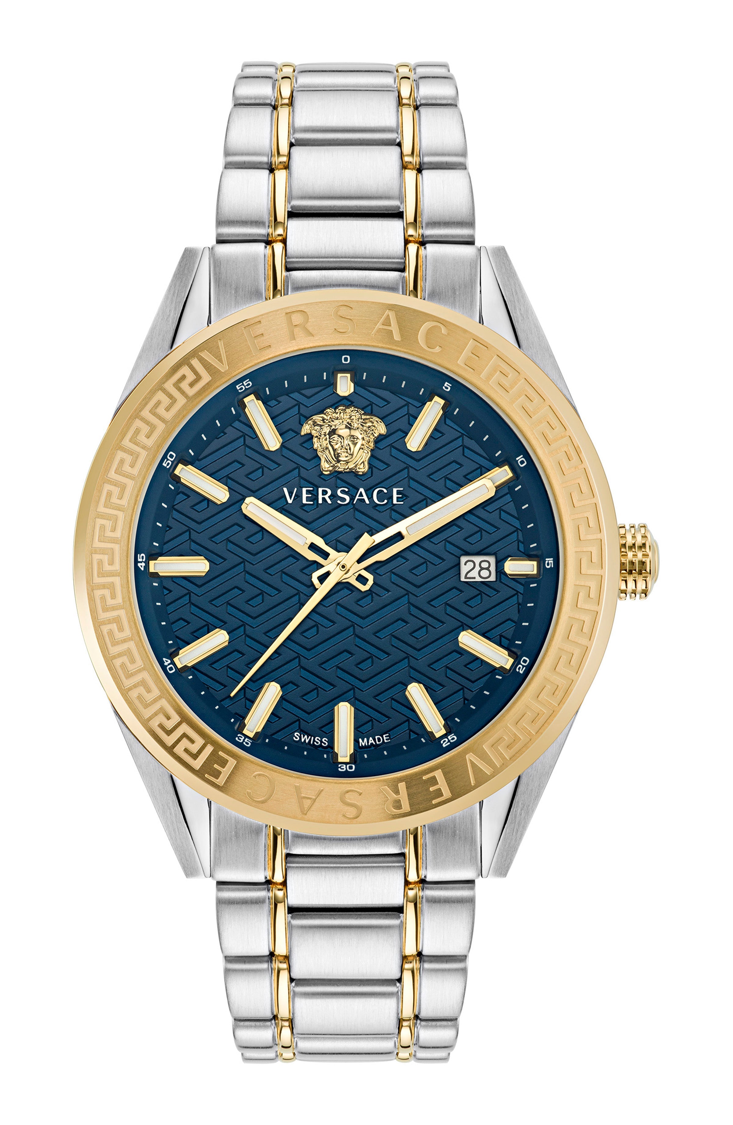 42MM TT IPYG/SS Case Blue Guilloché Dial Gold/Silver Bracelet