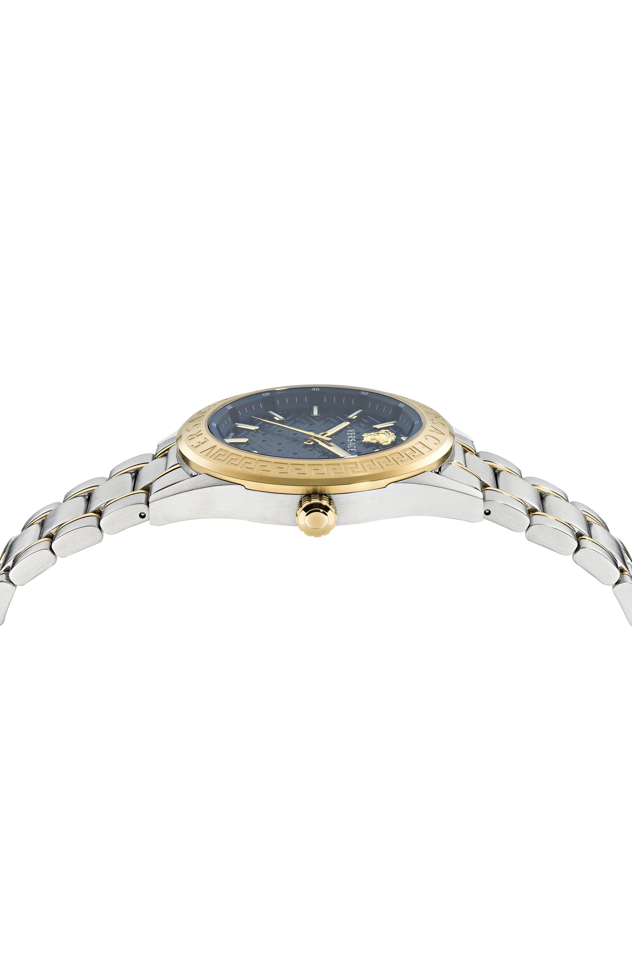 42MM TT IPYG/SS Case Blue Guilloché Dial Gold/Silver Bracelet