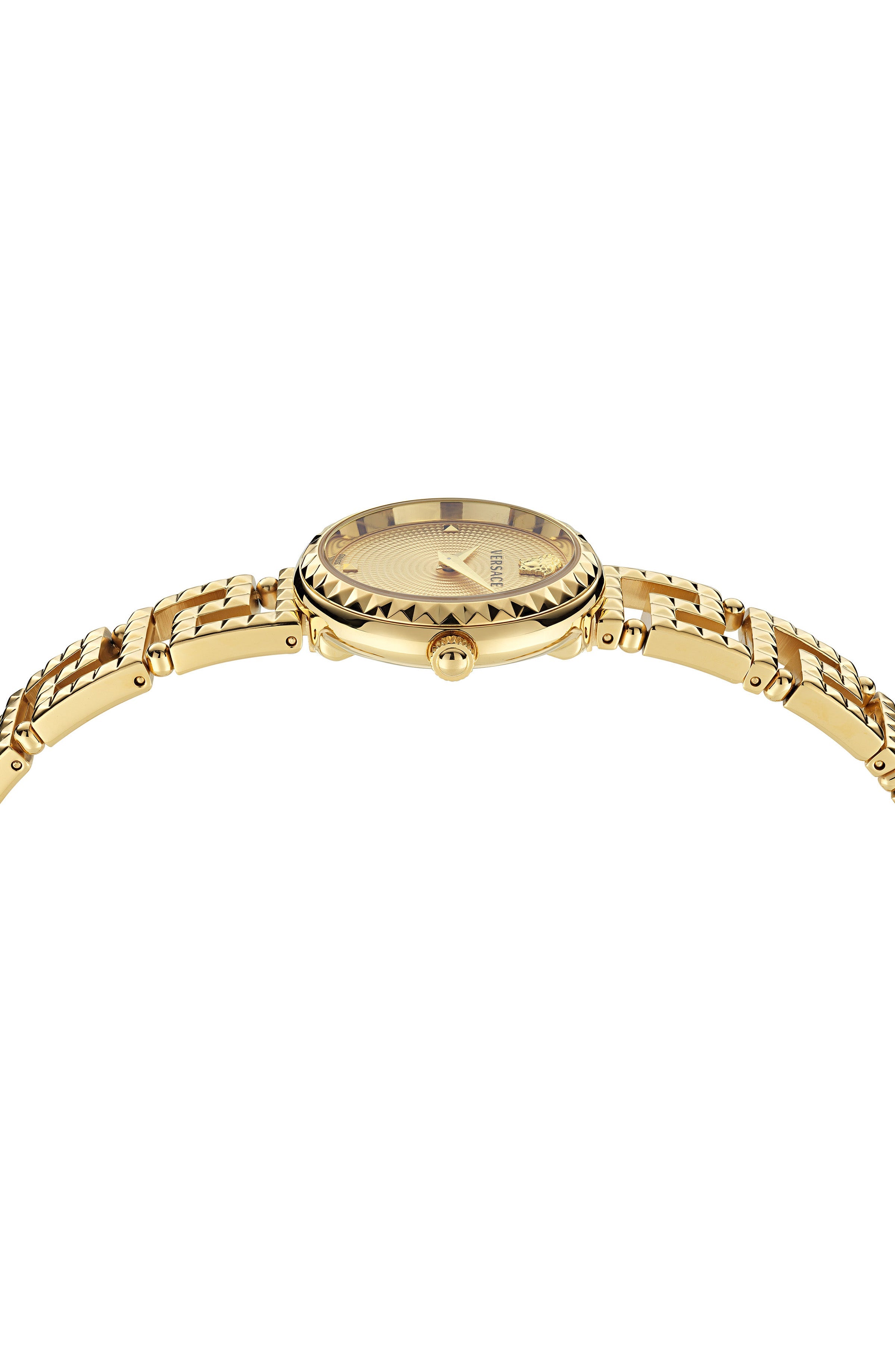 28MM IP Yellow Gold Case Gold Guilloché Dial Gold Bracelet