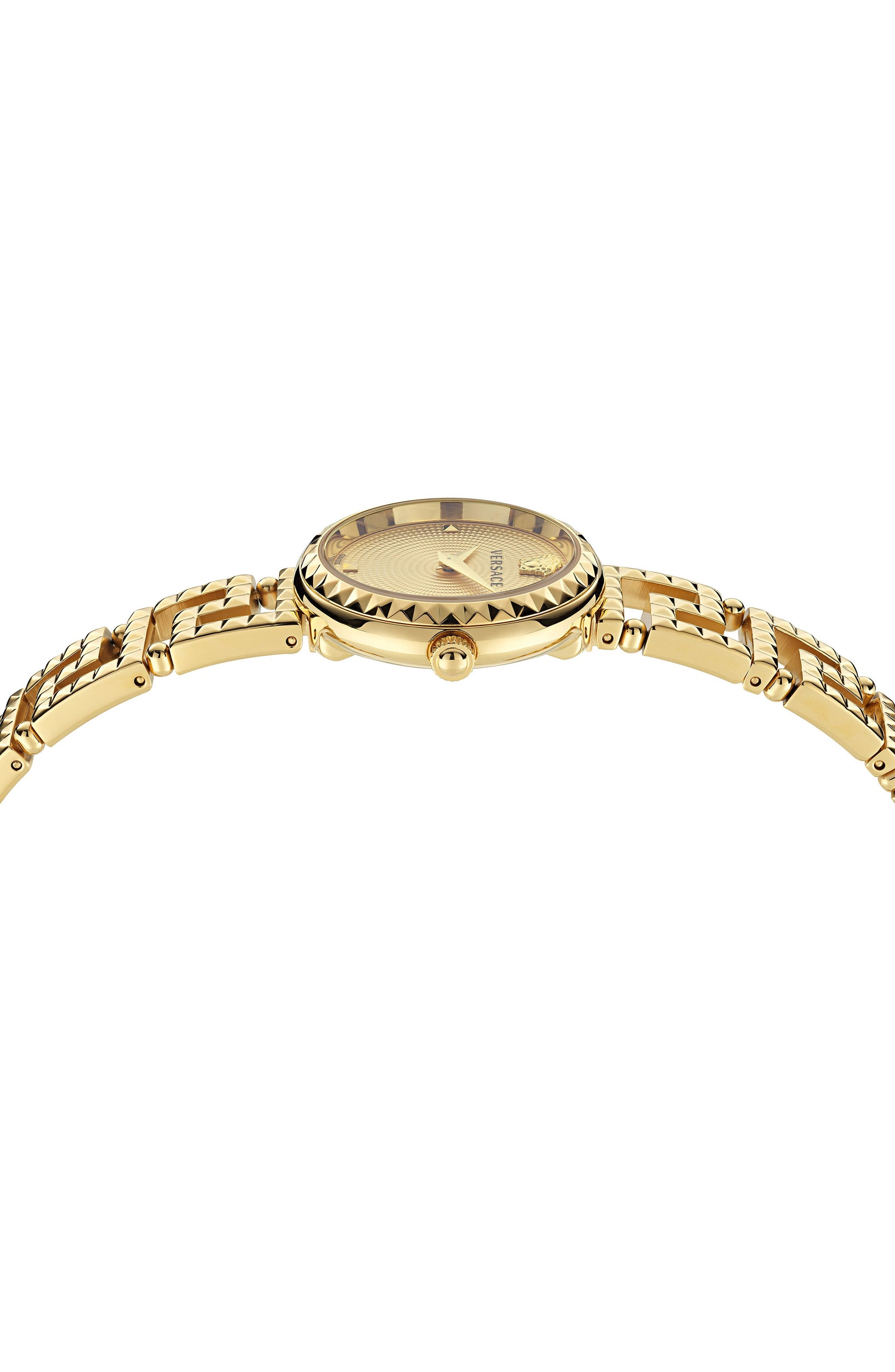 28MM IP Yellow Gold Case Gold Guilloché Dial Gold Bracelet