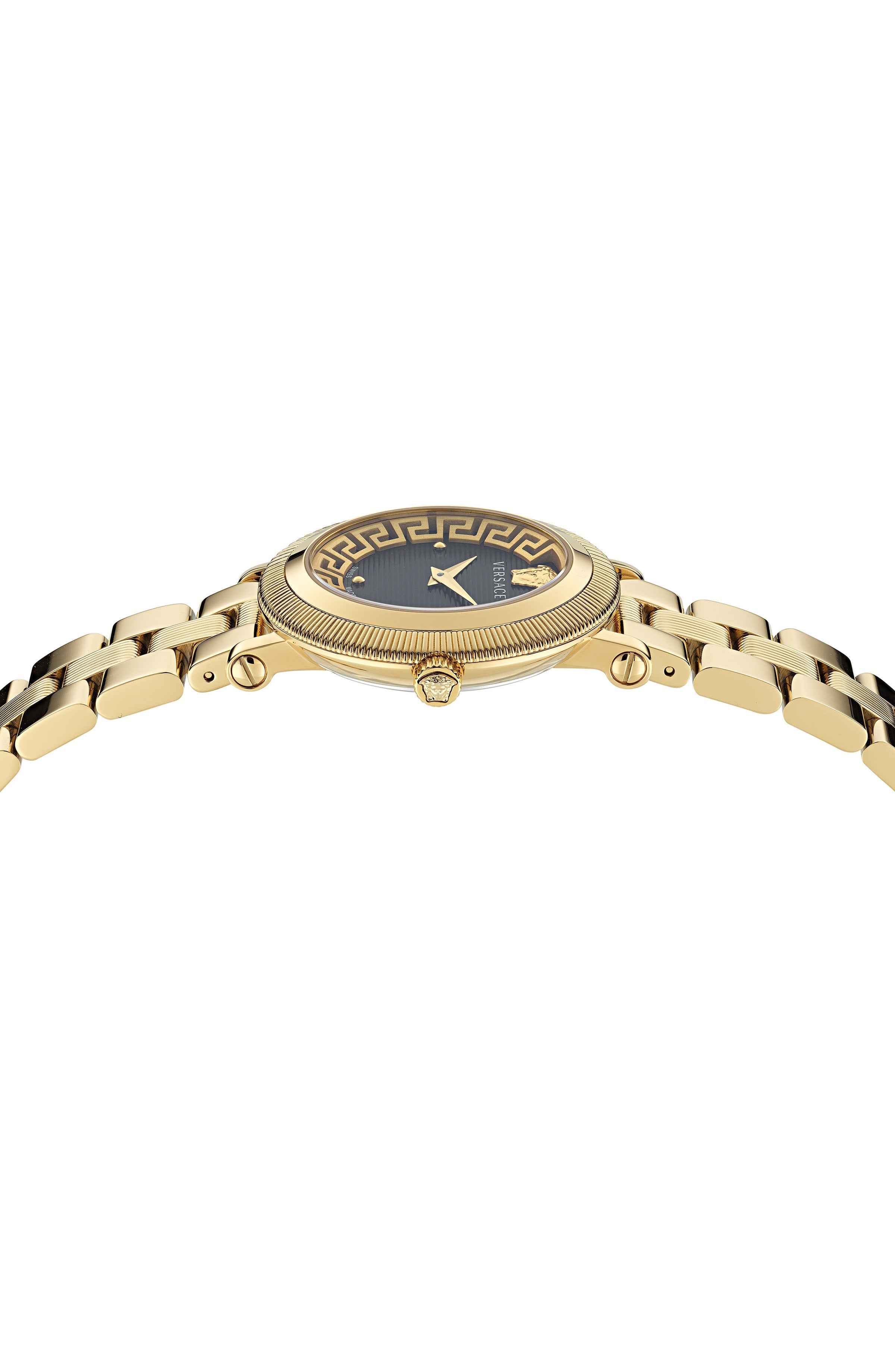 35MM IP Yellow Gold Case Black Guilloché Dial Gold Bracelet