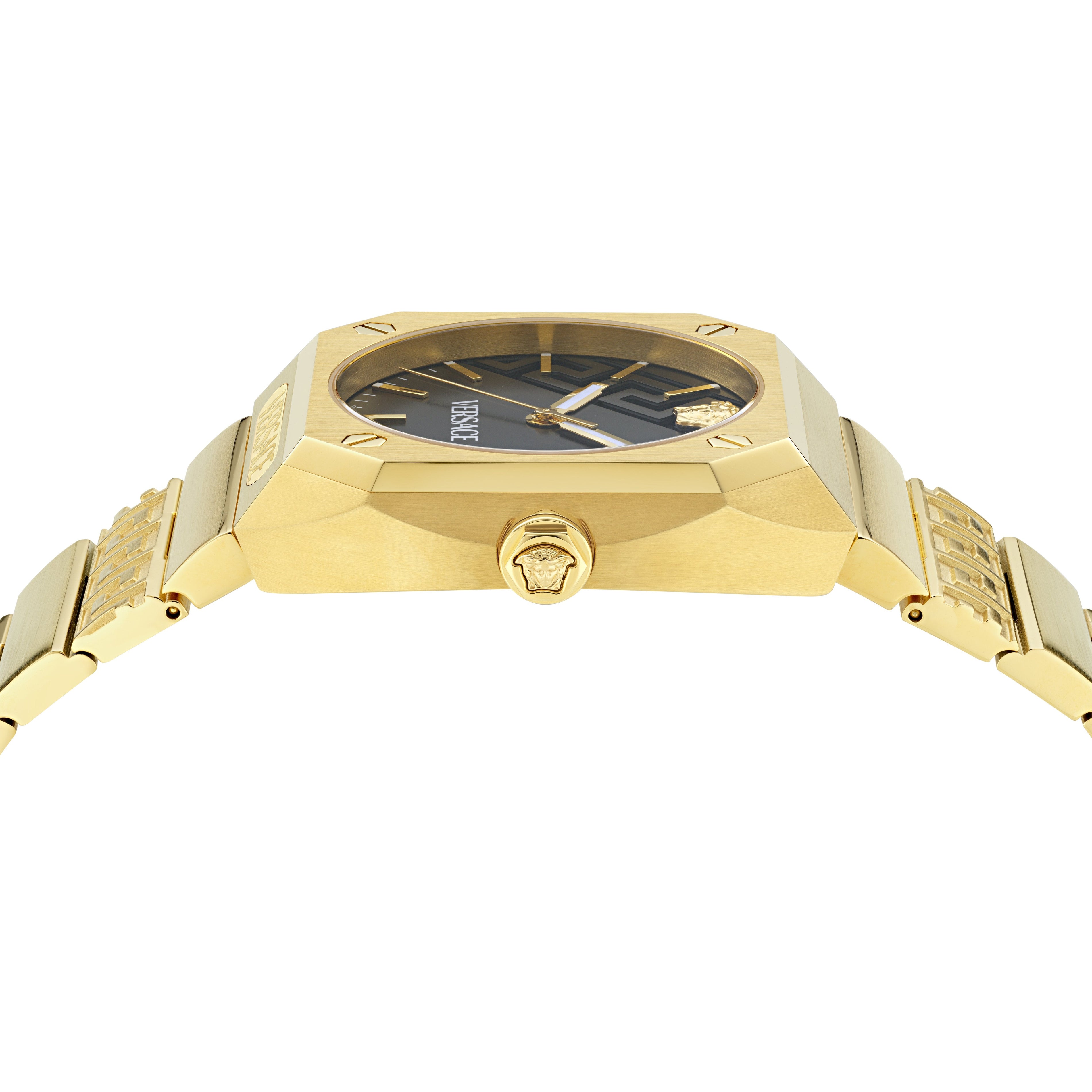 44x41.5MM IP Yellow Gold Case Black Sunray Dial Gold Bracelet