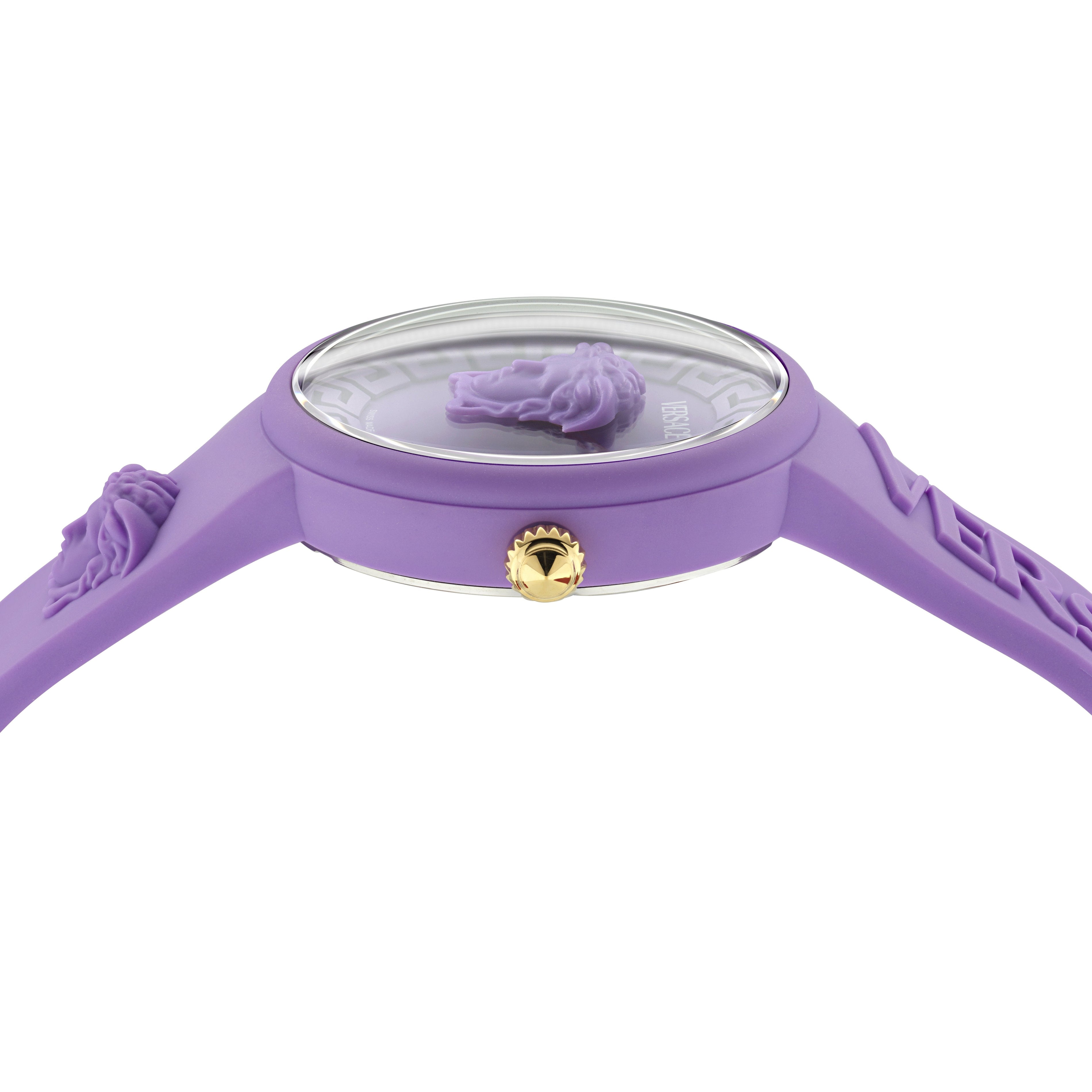 38MM Purple Case Purple Matte Dial Purple Silicone Strap