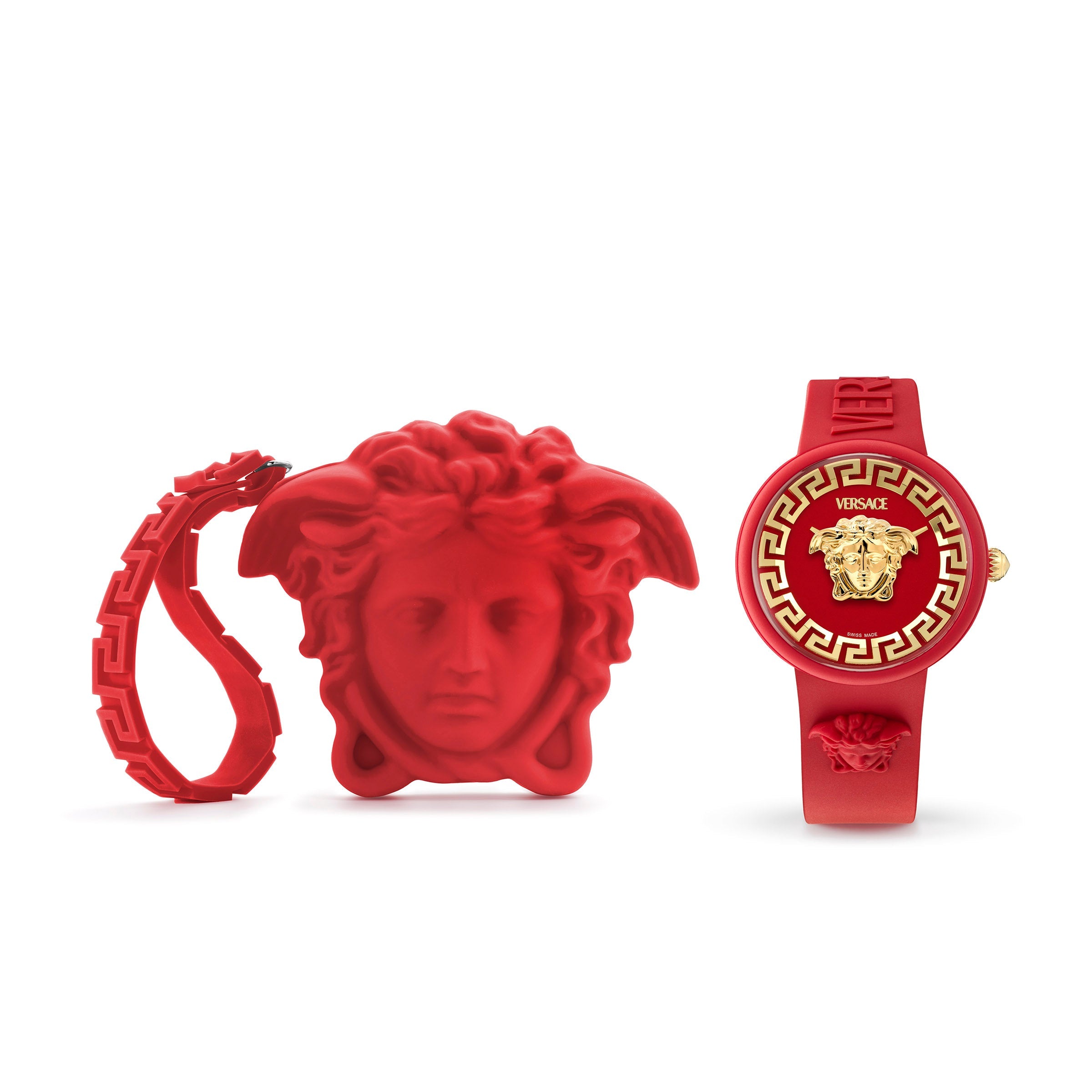 39MM Red Case Red Matte Dial Red Silicone Strap