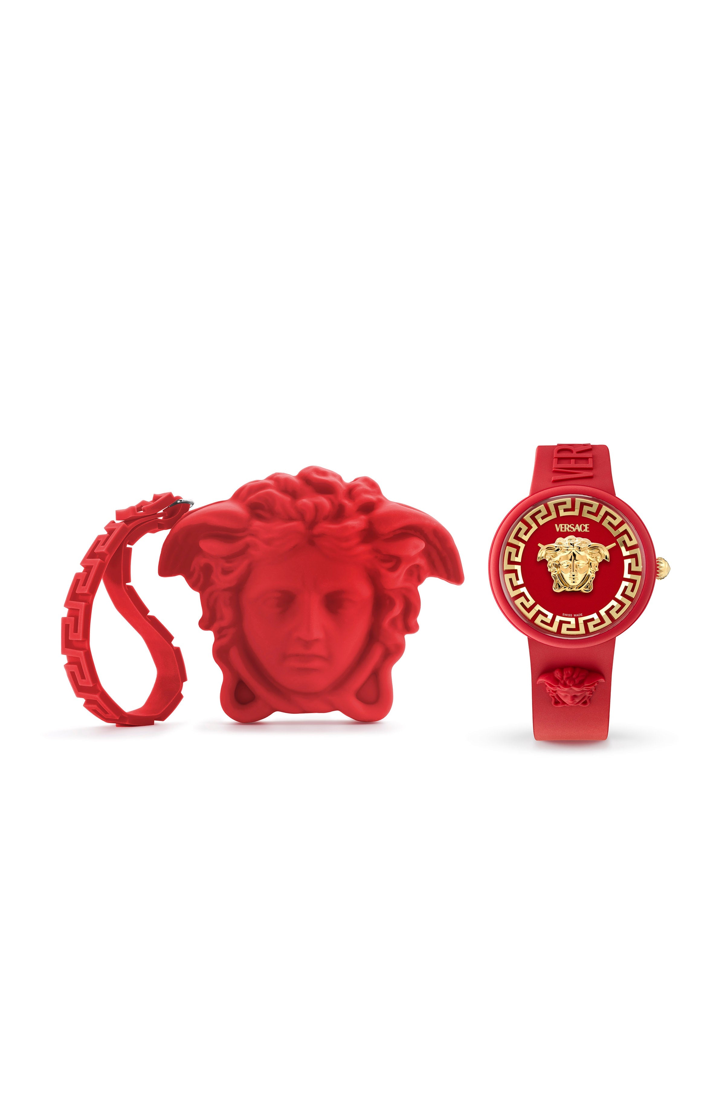 39MM Red Case Red Matte Dial Red Silicone Strap