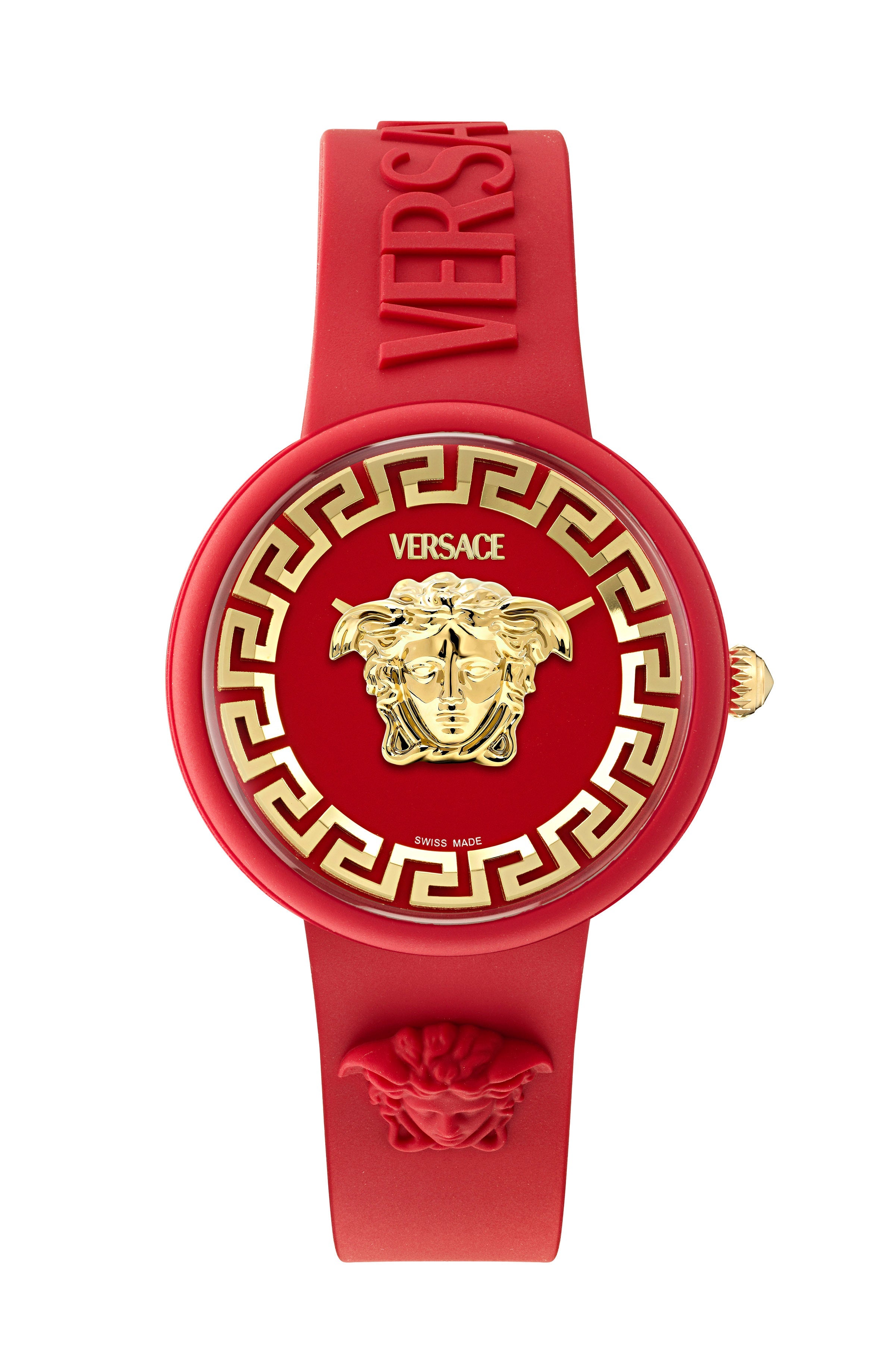 39MM Red Case Red Matte Dial Red Silicone Strap