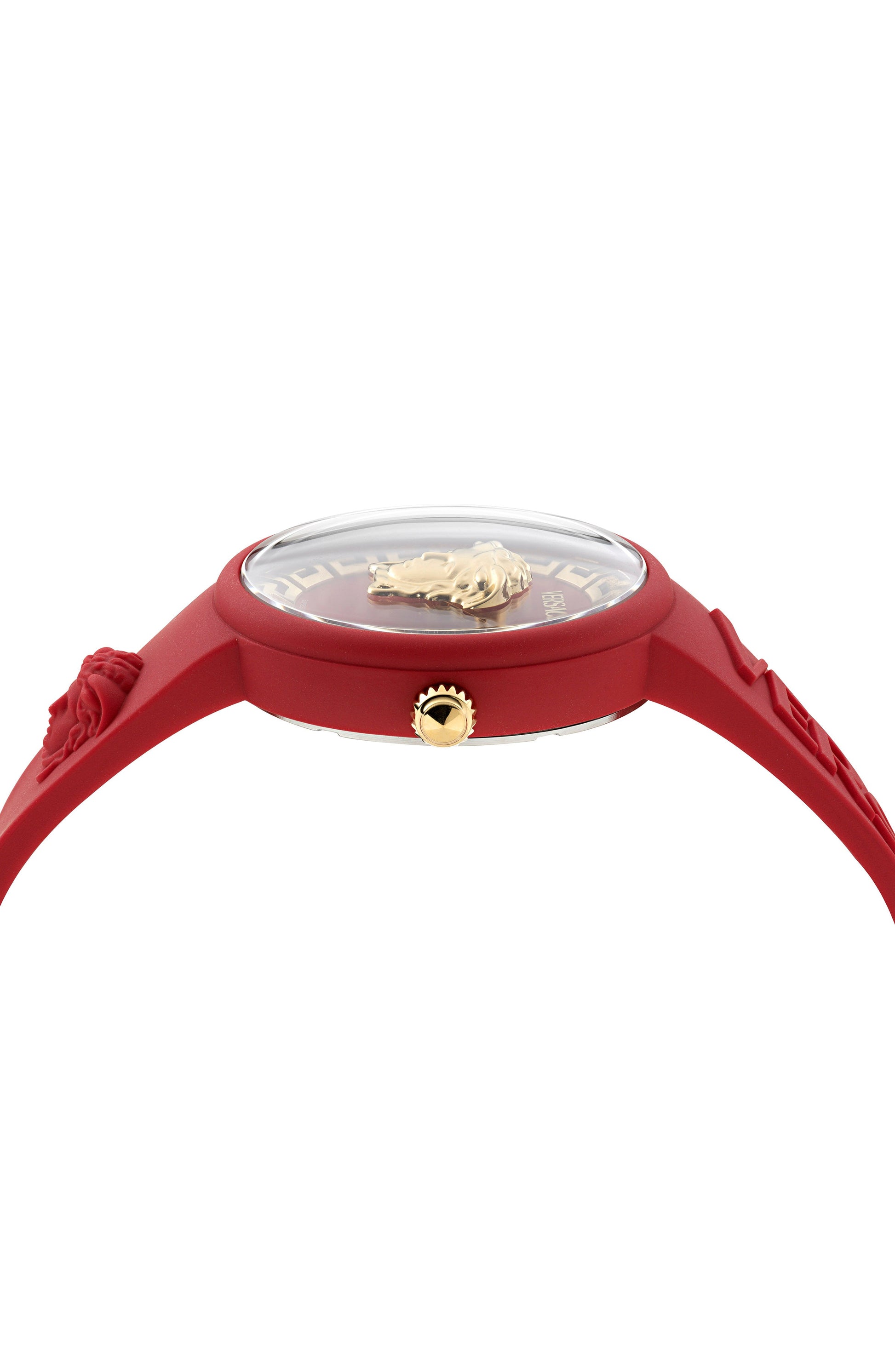 39MM Red Case Red Matte Dial Red Silicone Strap