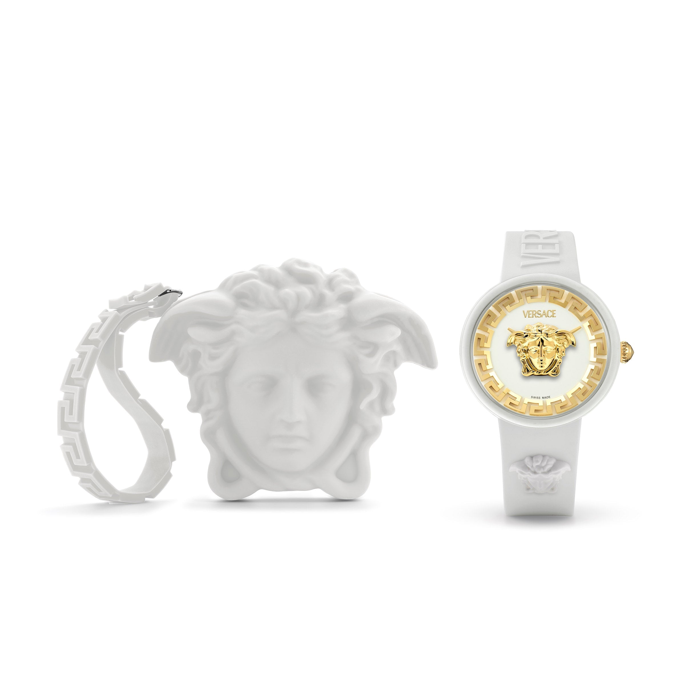 39MM White Case White Matte Dial White Silicone Strap
