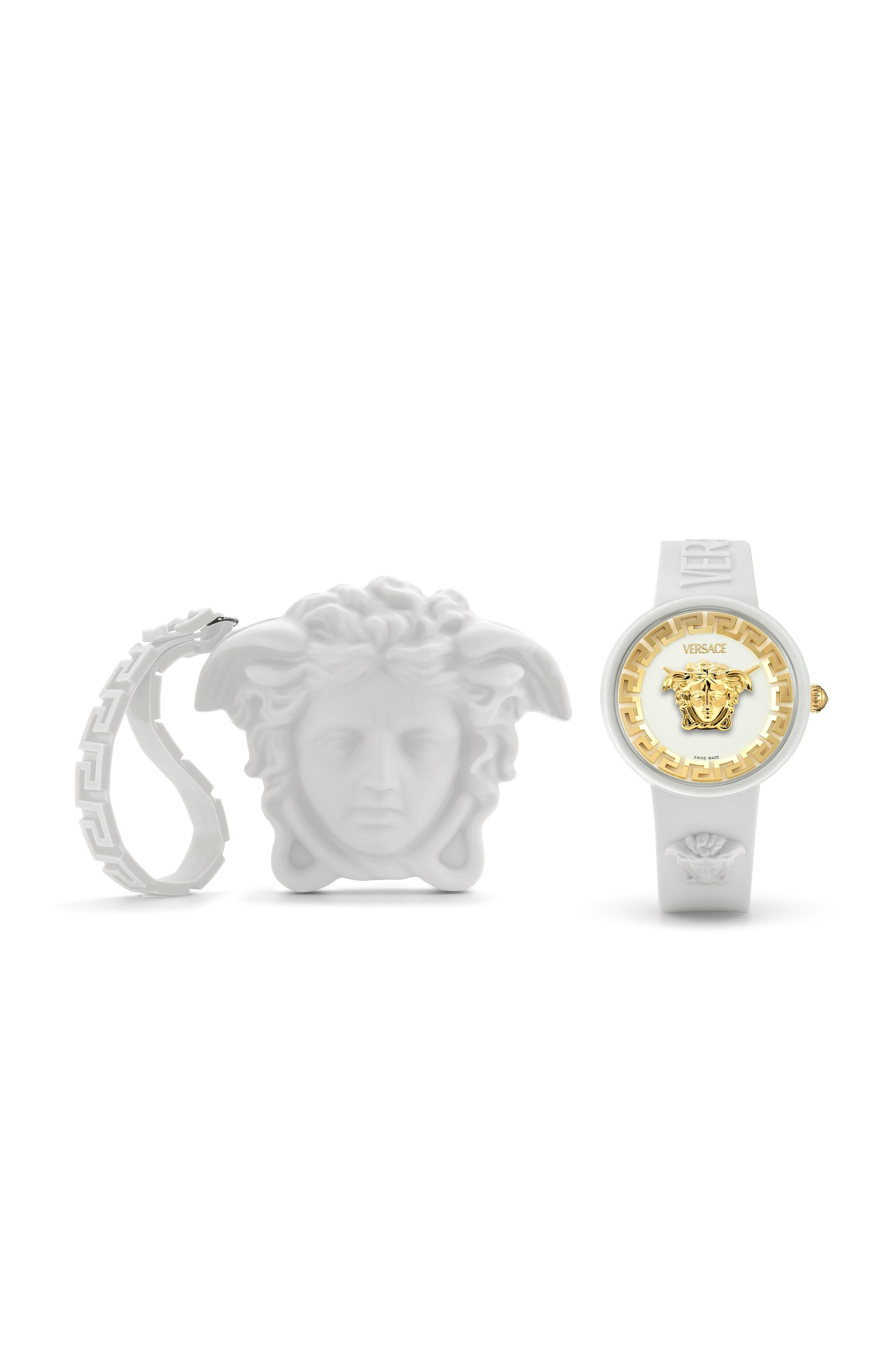 39MM White Case White Matte Dial White Silicone Strap