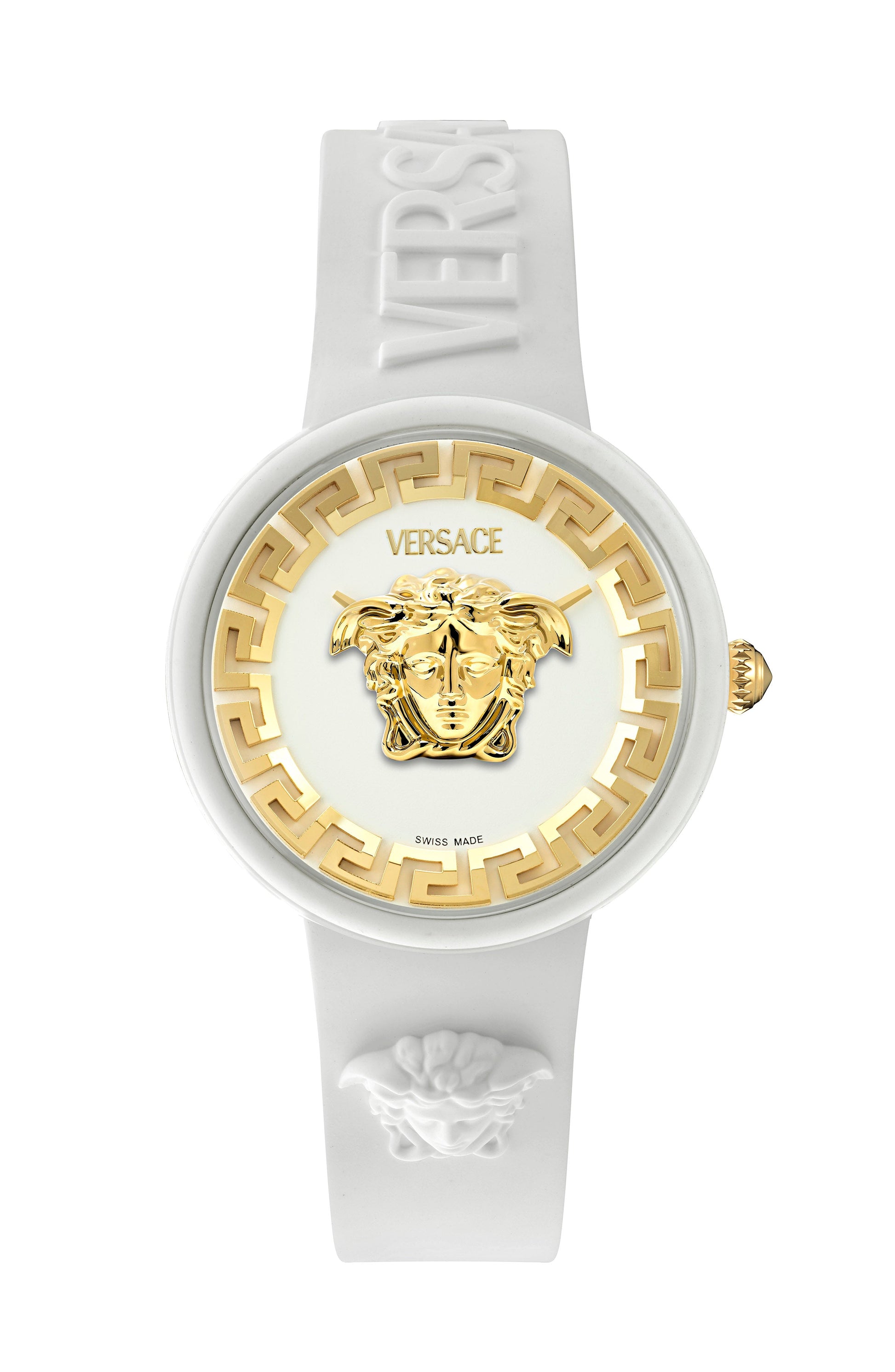 39MM White Case White Matte Dial White Silicone Strap