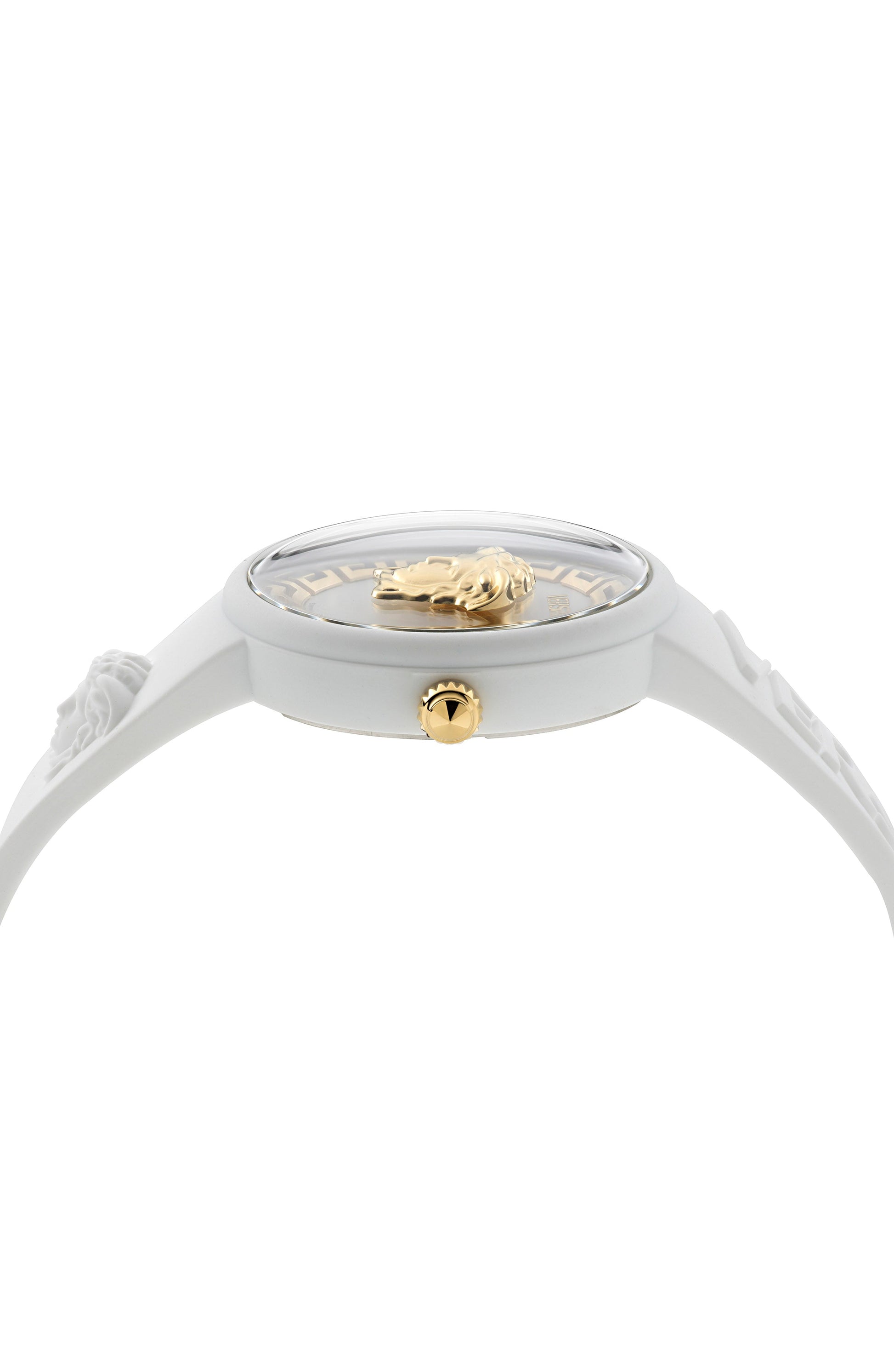 39MM White Case White Matte Dial White Silicone Strap