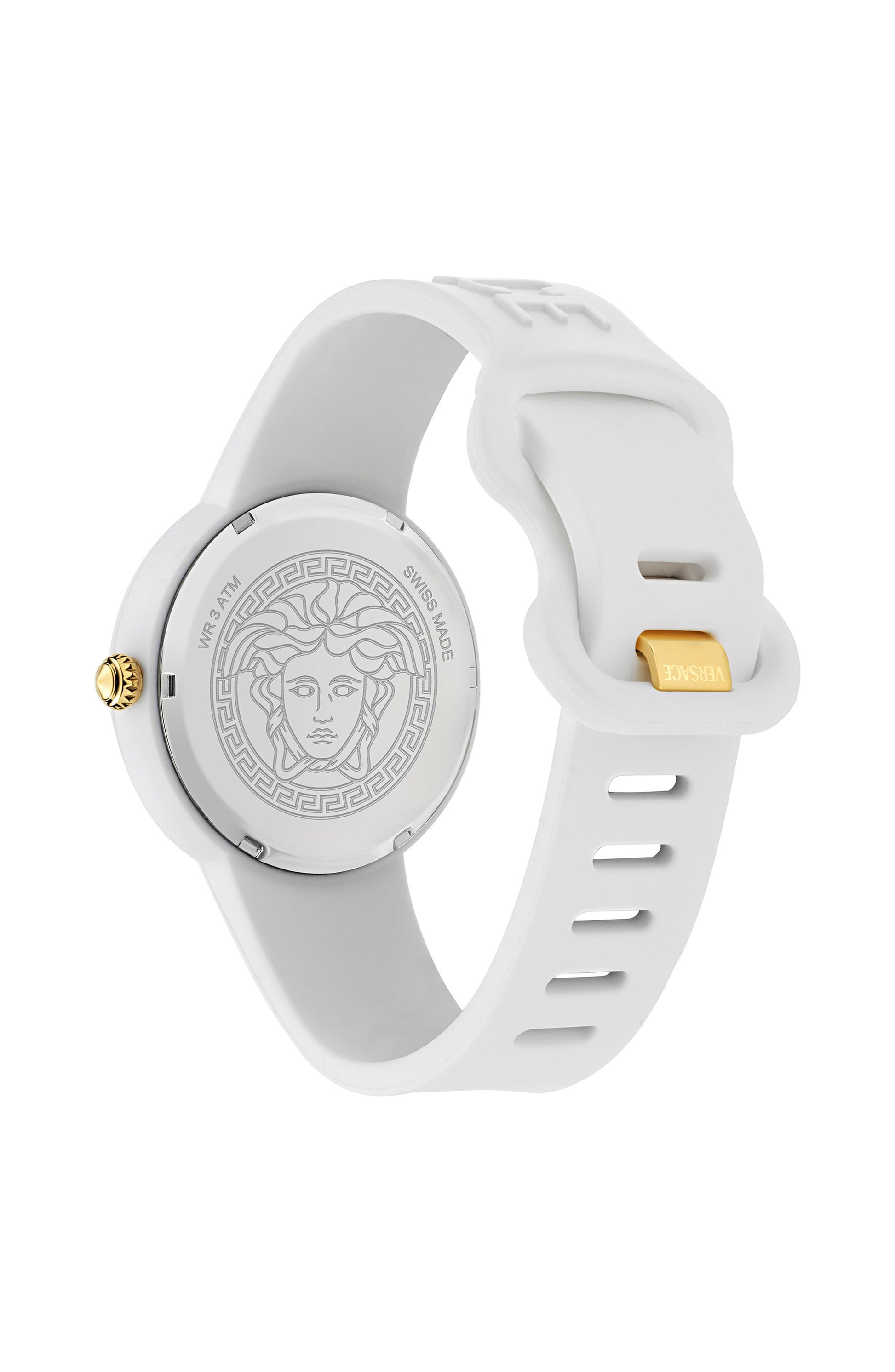 39MM White Case White Matte Dial White Silicone Strap