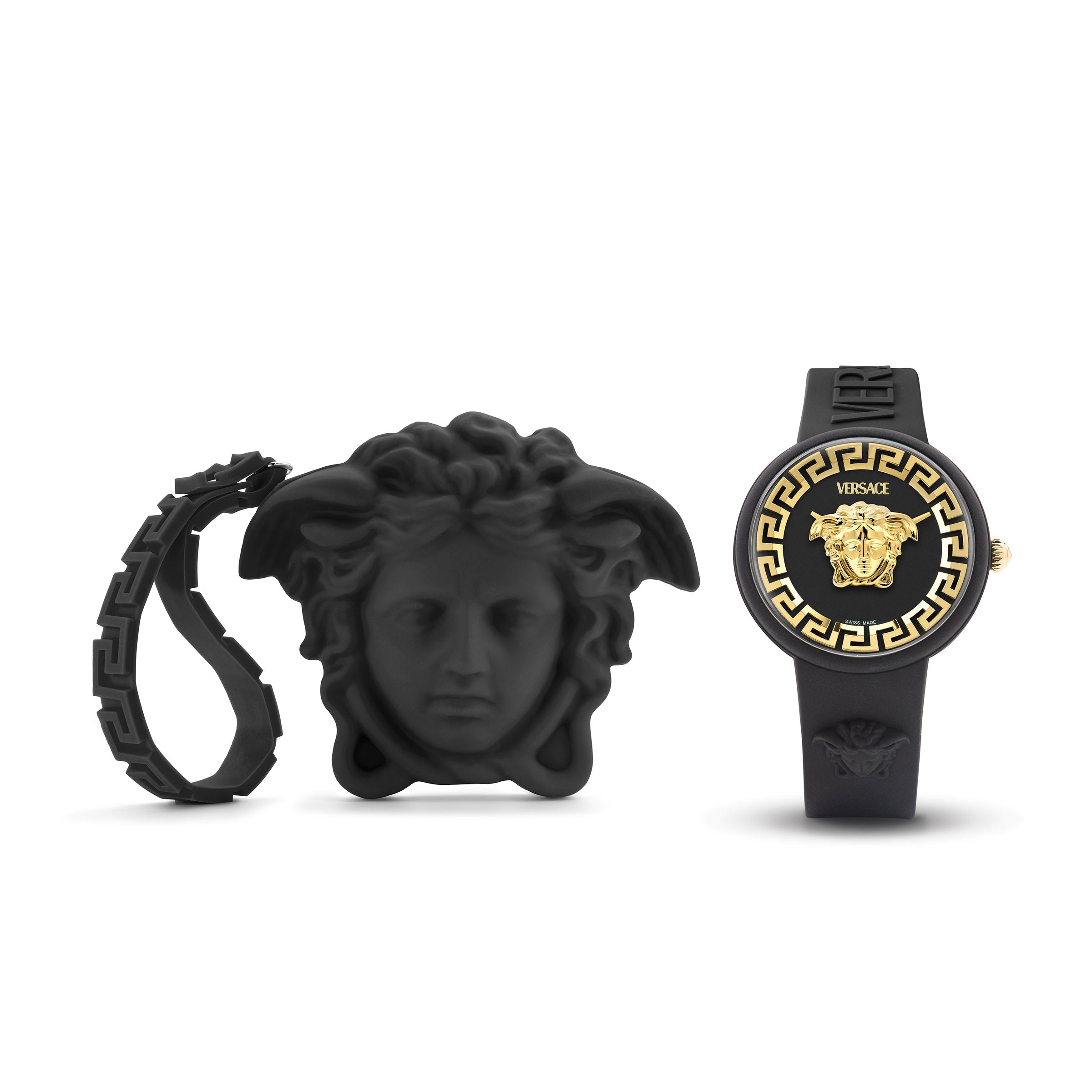 39MM Black Case Black Matte Dial Black Silicone Strap