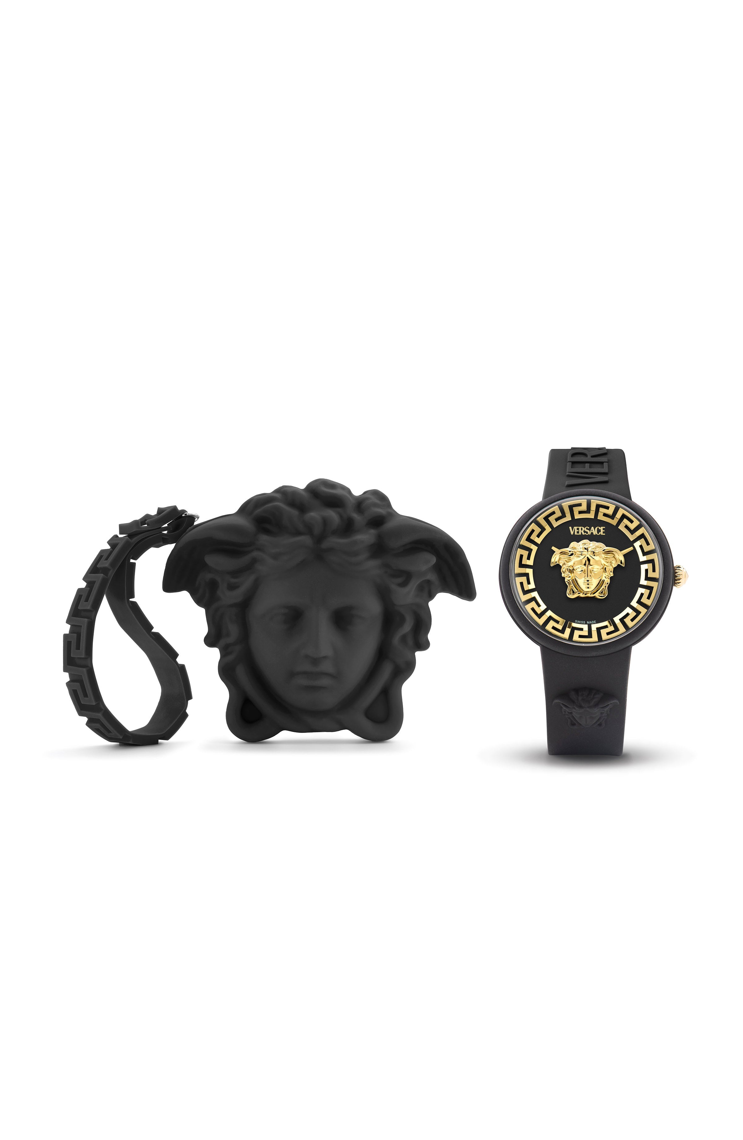 39MM Black Case Black Matte Dial Black Silicone Strap