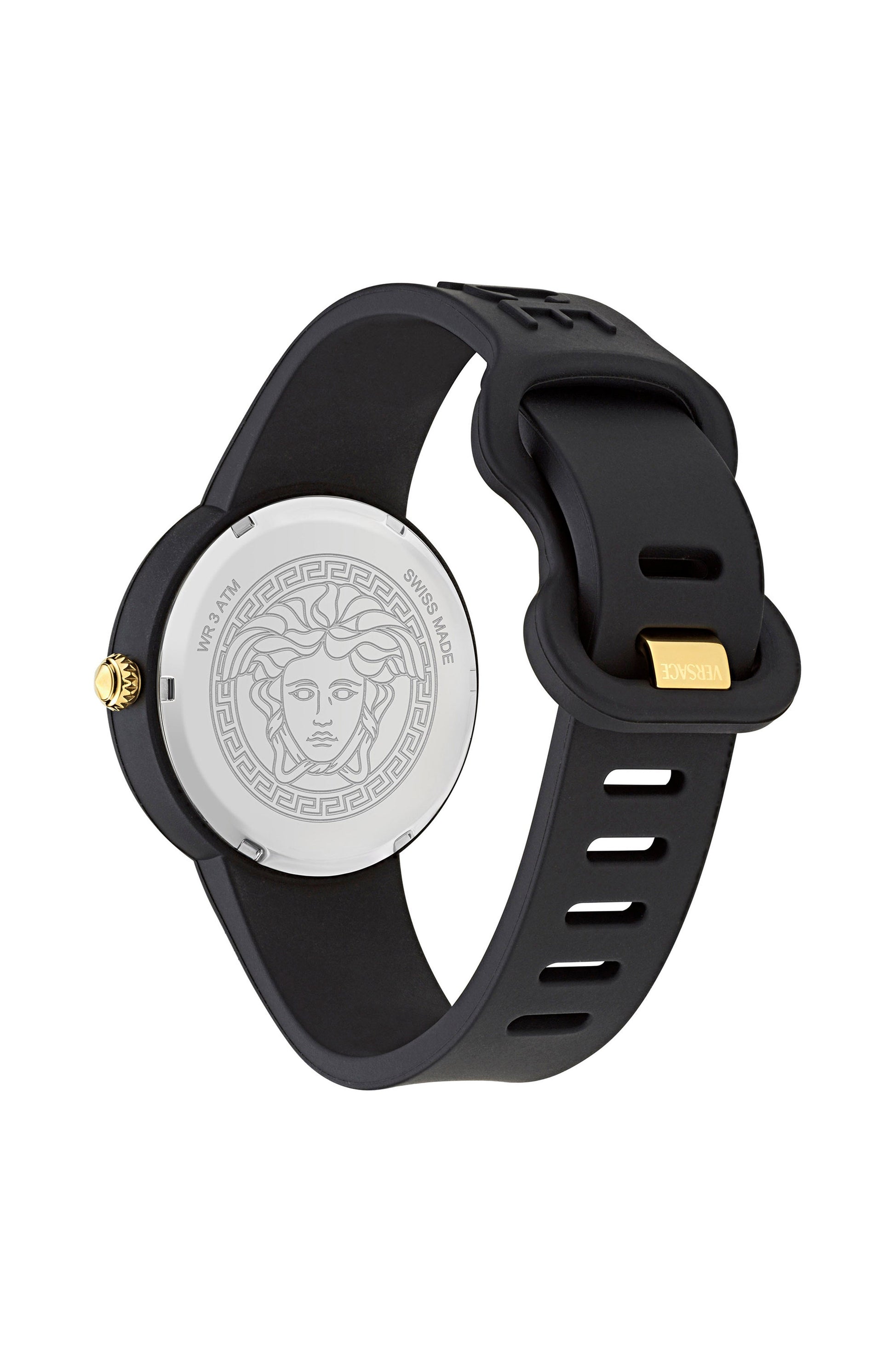 39MM Black Case Black Matte Dial Black Silicone Strap