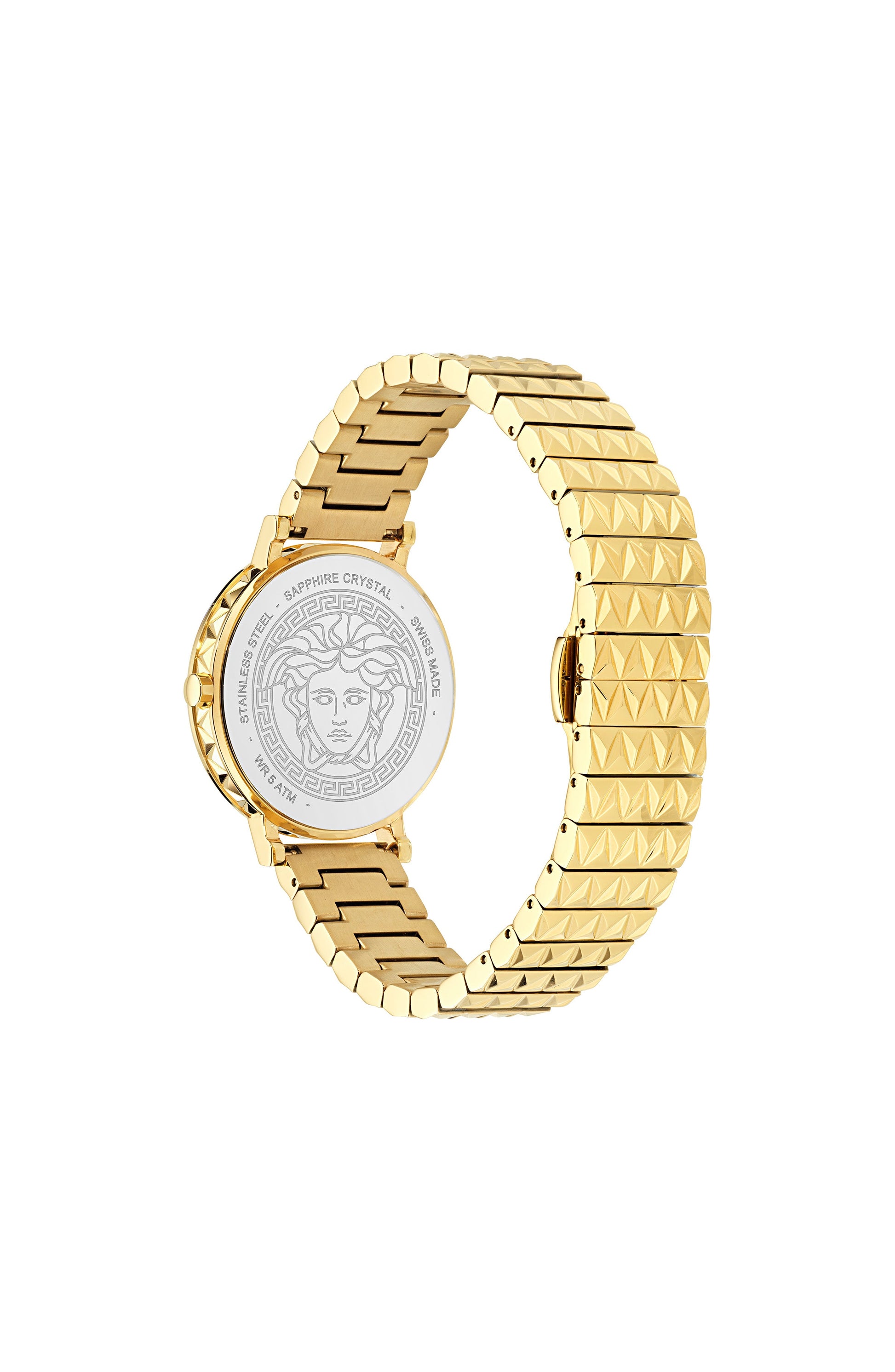 35MM IP Yellow Gold Case Black Guilloché Dial Gold Bracelet