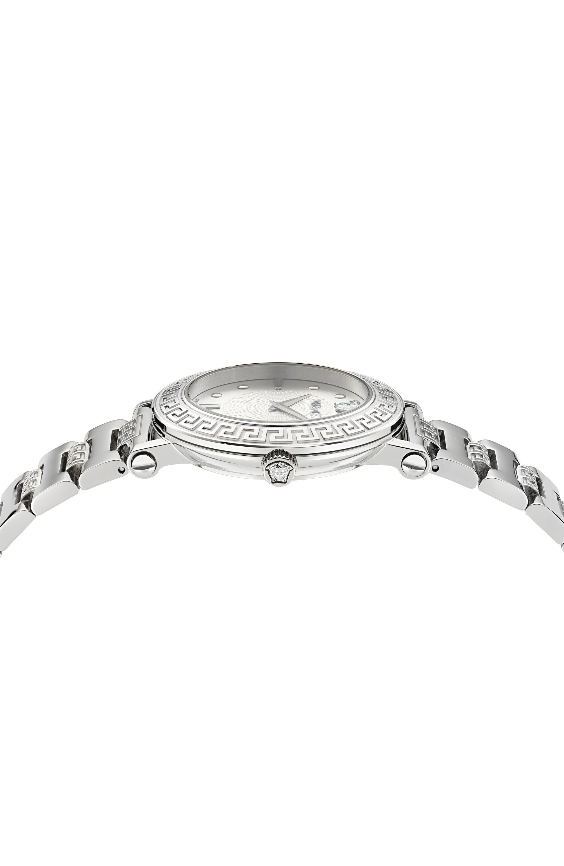 35MM Stainless Steel Case Silver Guilloché Dial Silver Bracelet