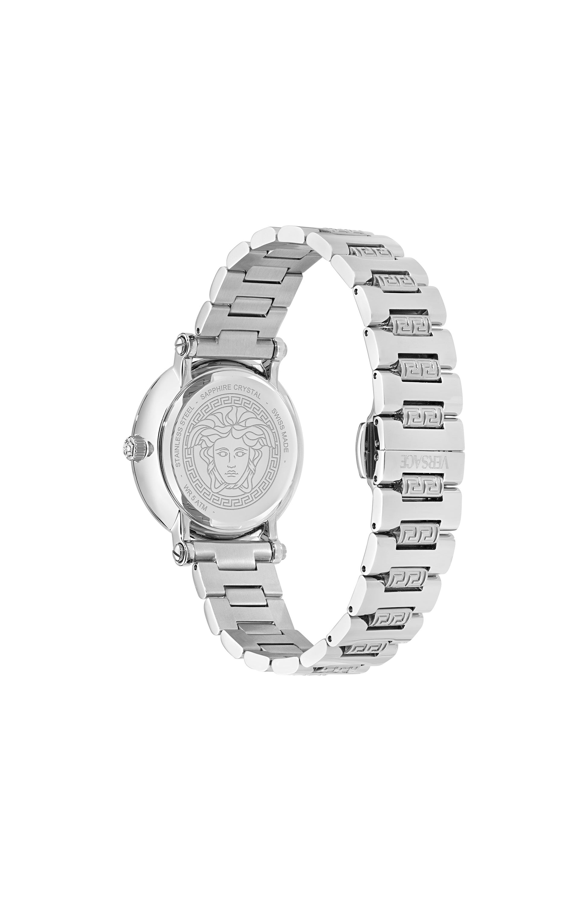 35MM Stainless Steel Case Silver Guilloché Dial Silver Bracelet