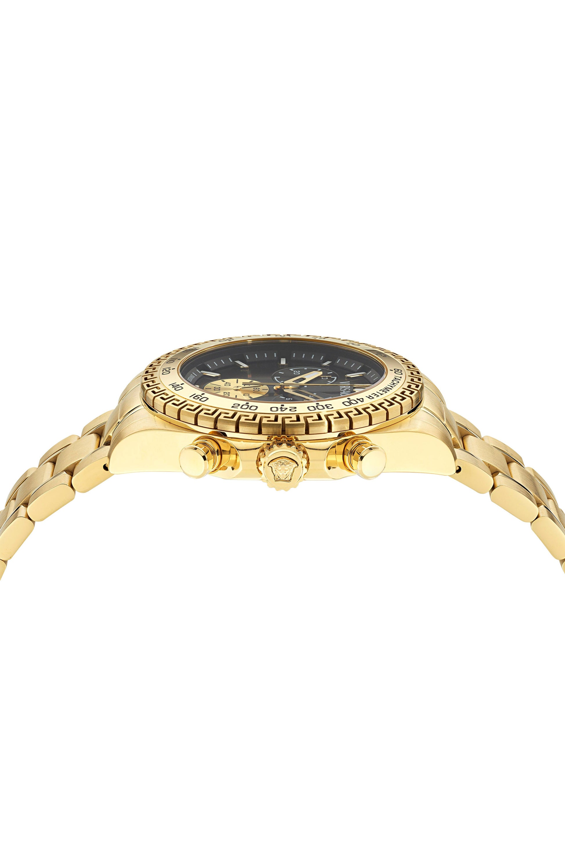 44MM IP Yellow Gold Case Black Sunray Dial Gold Bracelet