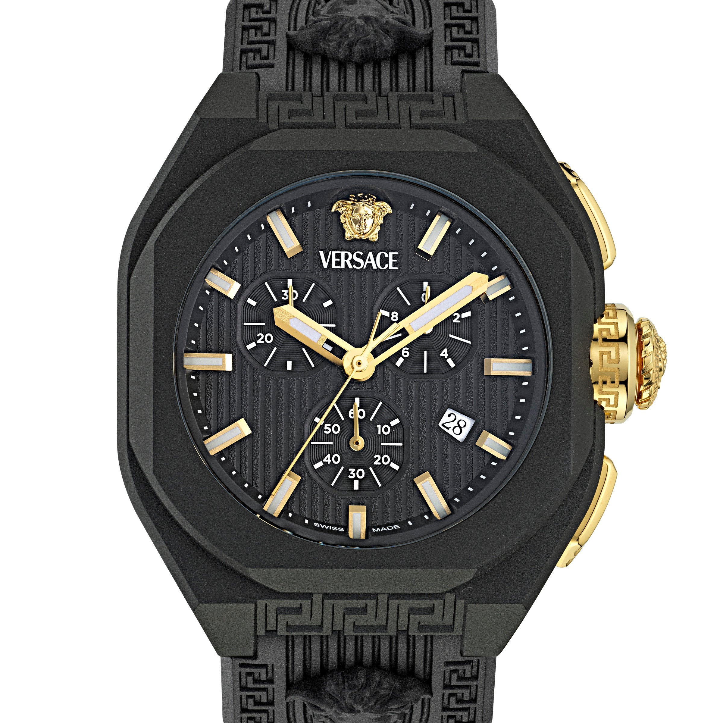 44MM Black Ecoceramic Case Black Guilloché Dial Black Bio TPU Strap