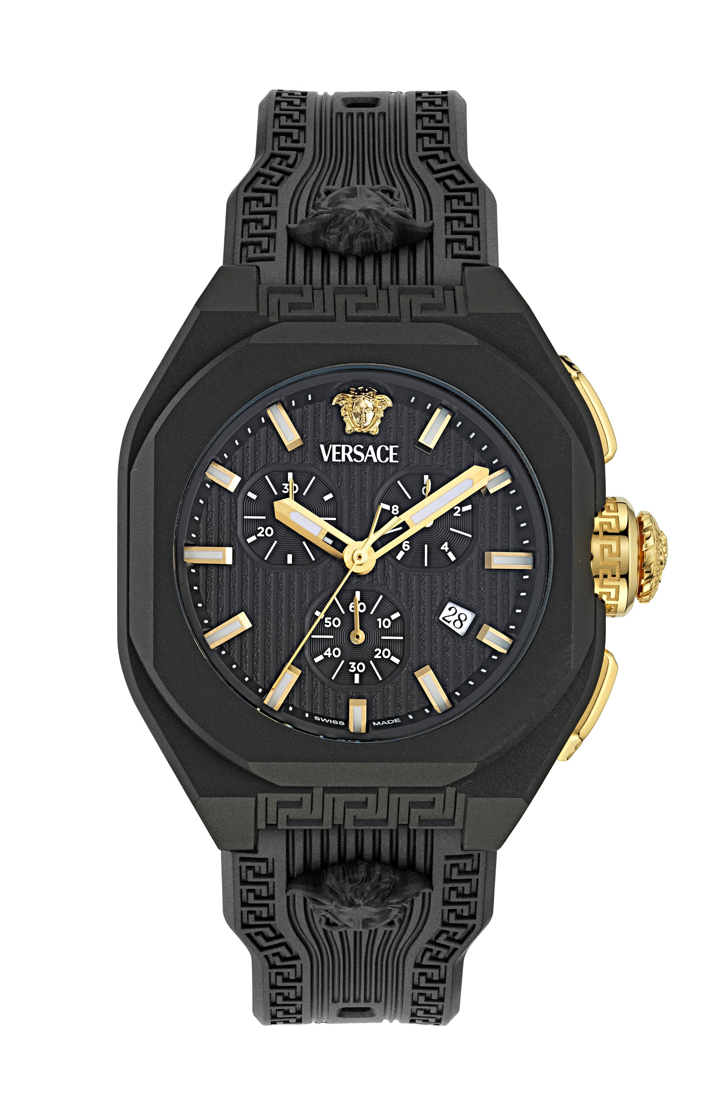 44MM Black Ecoceramic Case Black Guilloché Dial Black Bio TPU Strap