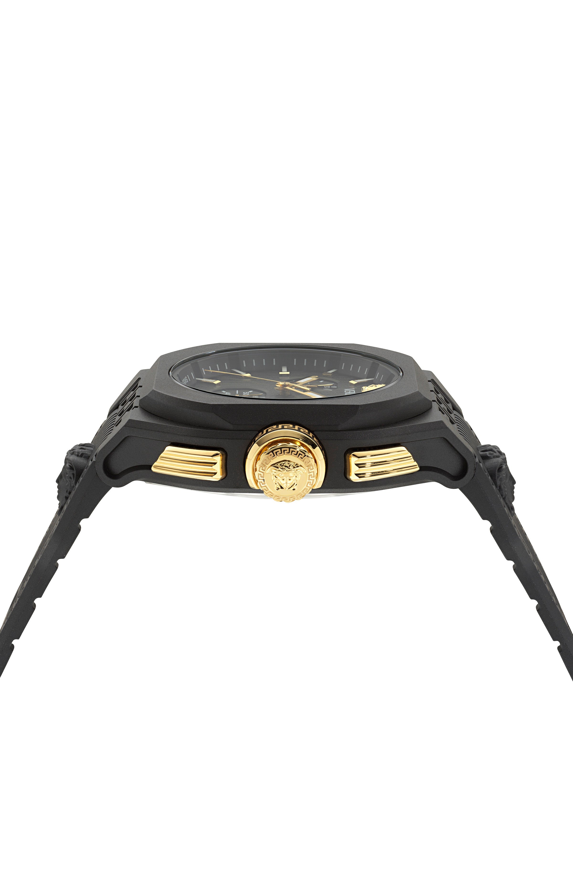 44MM Black Ecoceramic Case Black Guilloché Dial Black Bio TPU Strap