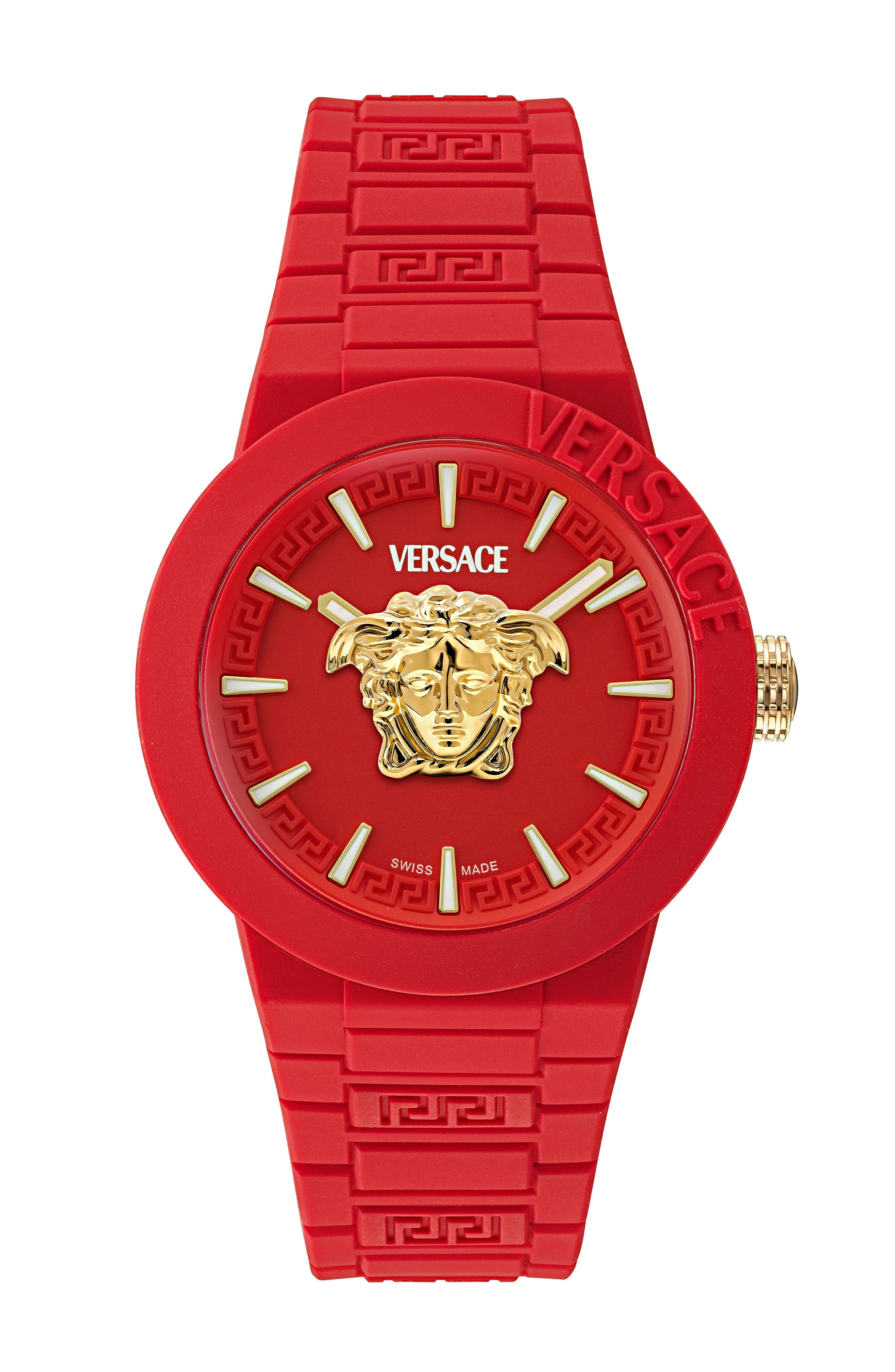 43MM Red Case Red Matte Dial Red Silicone Strap