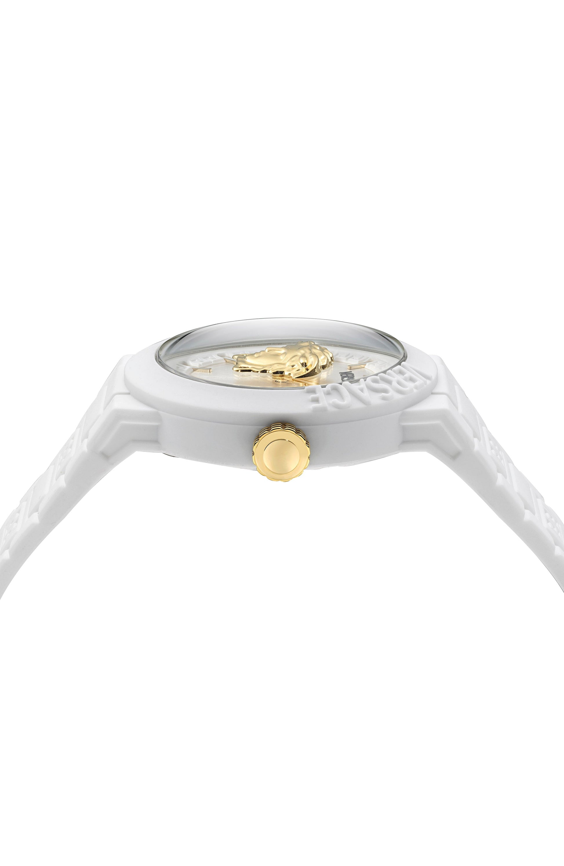 43MM White Case White Matte Dial White Silicone Strap
