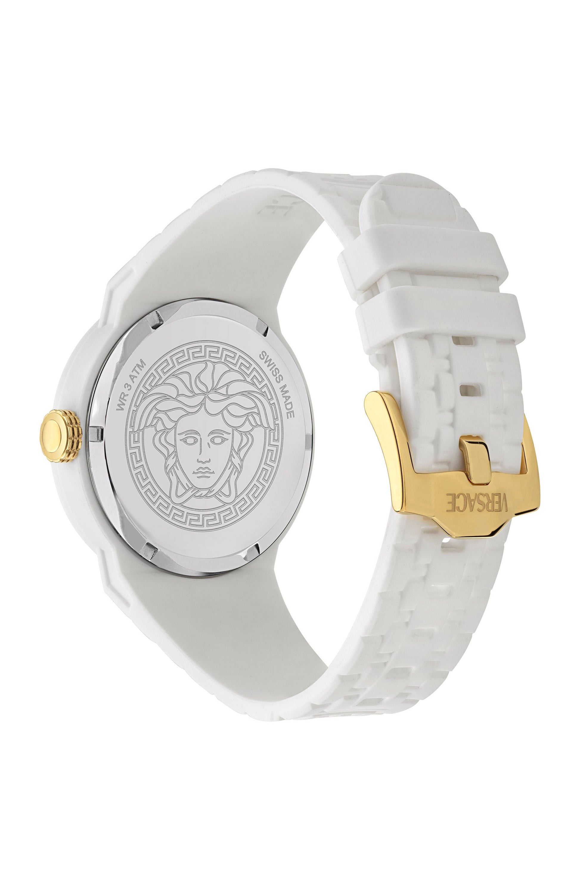 43MM White Case White Matte Dial White Silicone Strap