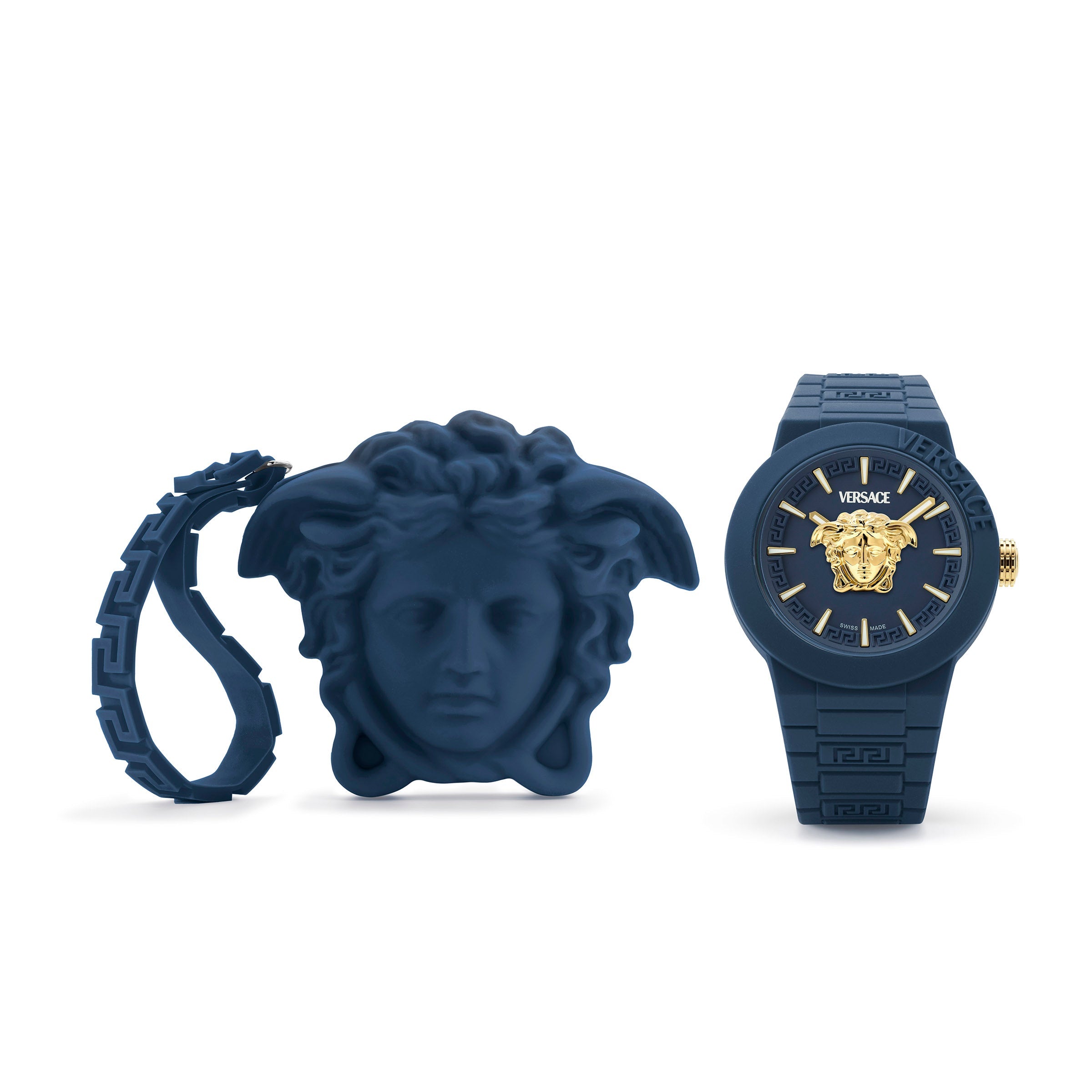 43MM Blue Case Blue Matte Dial Blue Silicone Strap