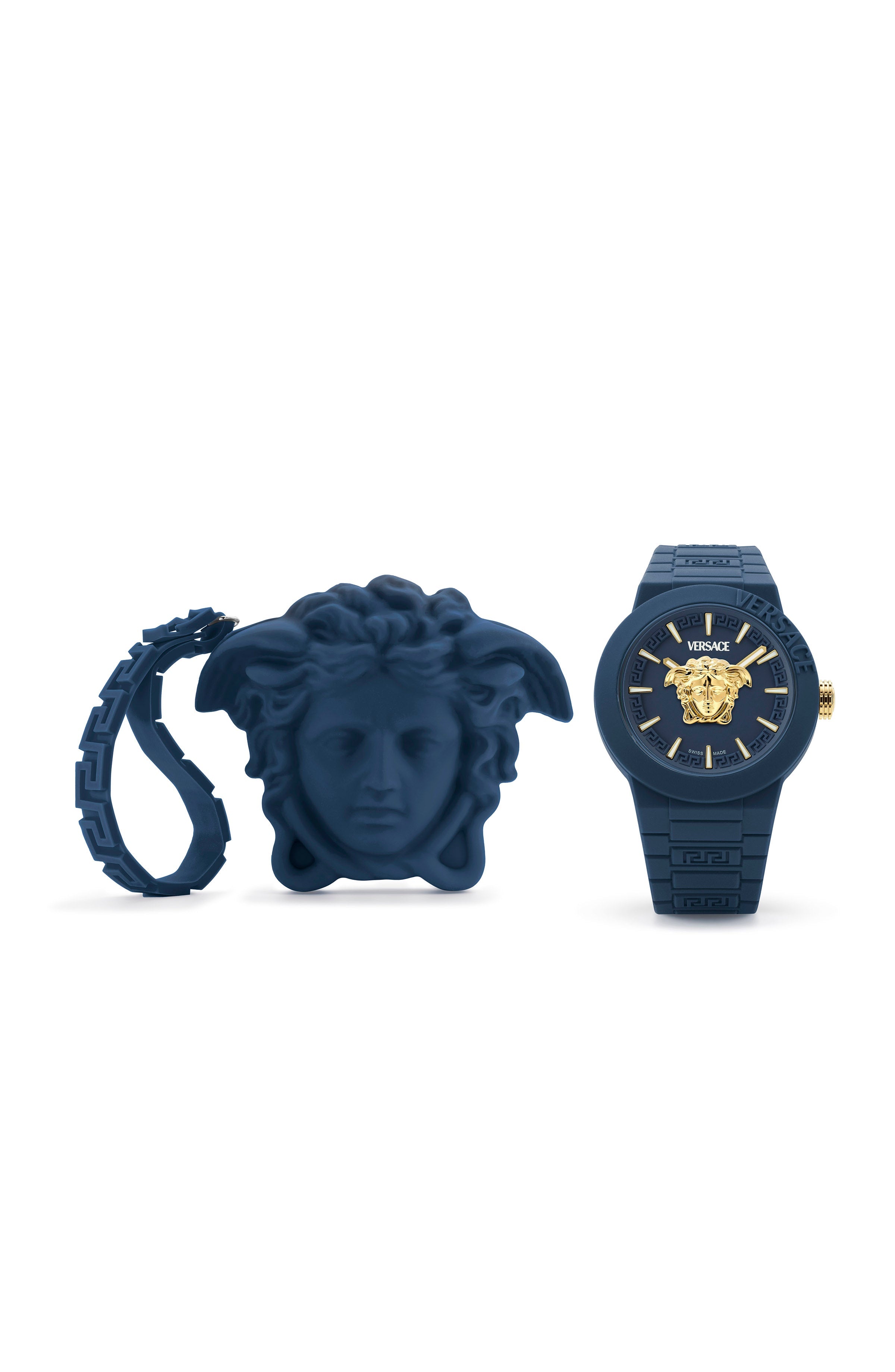 43MM Blue Case Blue Matte Dial Blue Silicone Strap