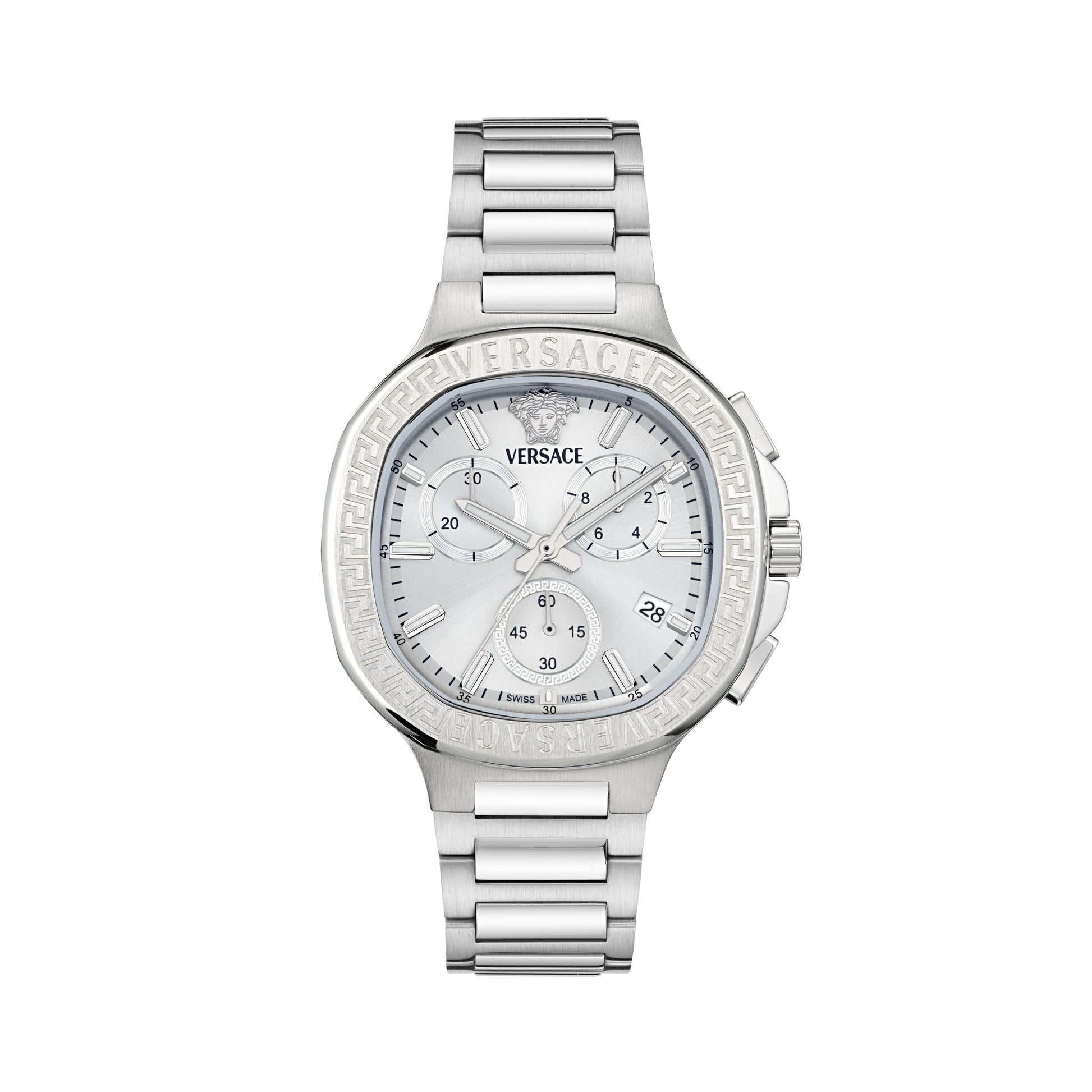 40MM Stainless Steel Case Silver Sunray Dial Silver Bracelet