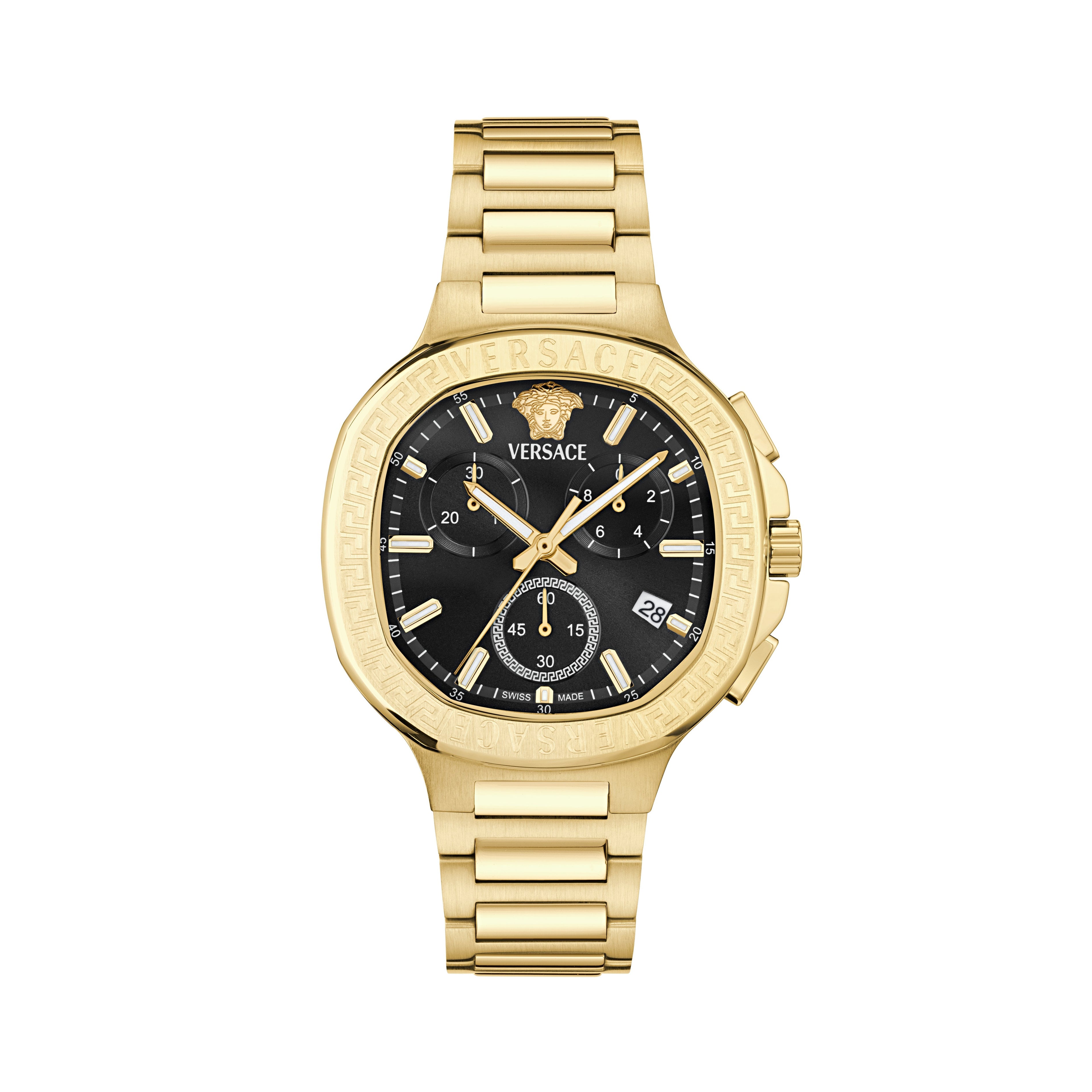 40MM IP Yellow Gold Case Black Sunray Dial Gold Bracelet