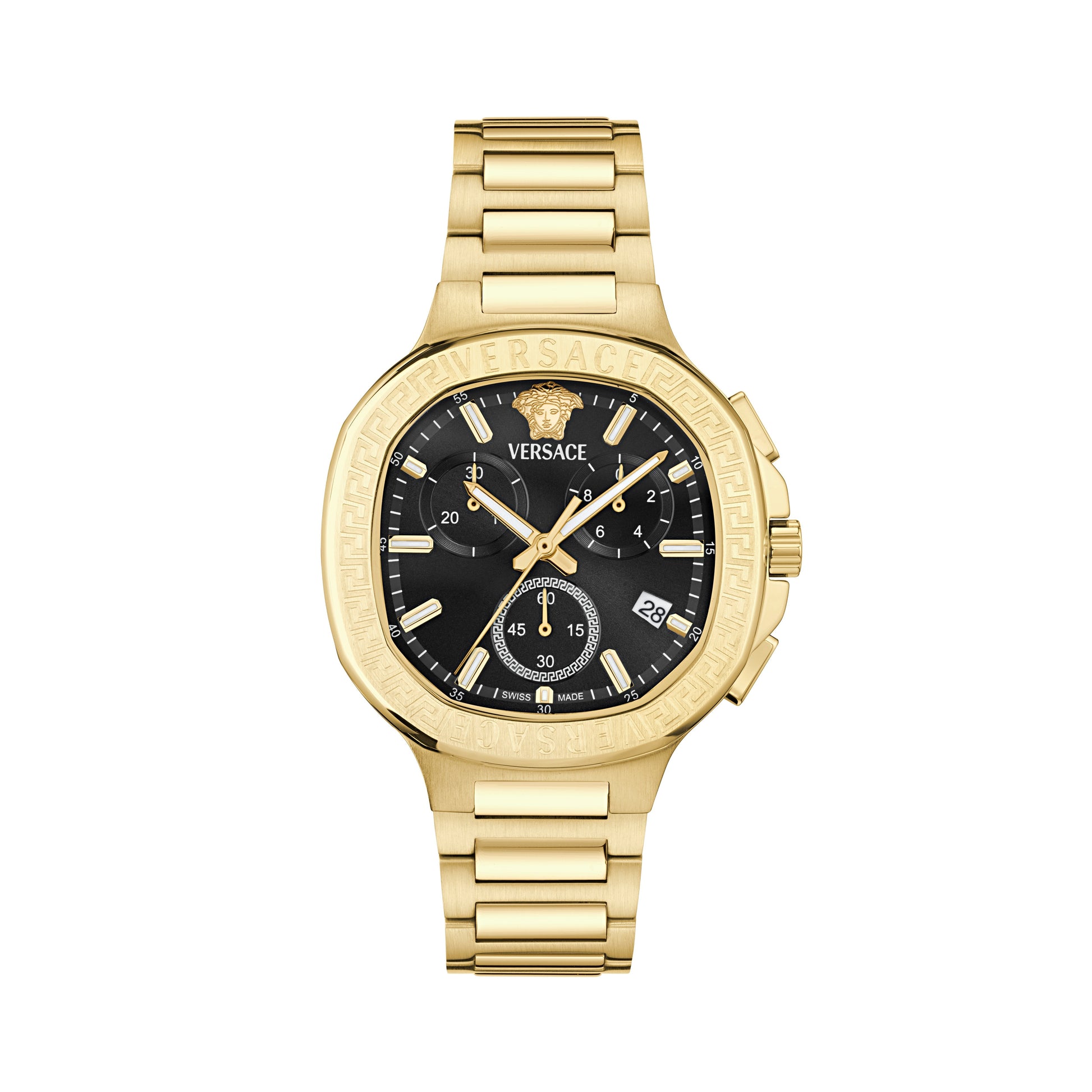 40MM IP Yellow Gold Case Black Sunray Dial Gold Bracelet
