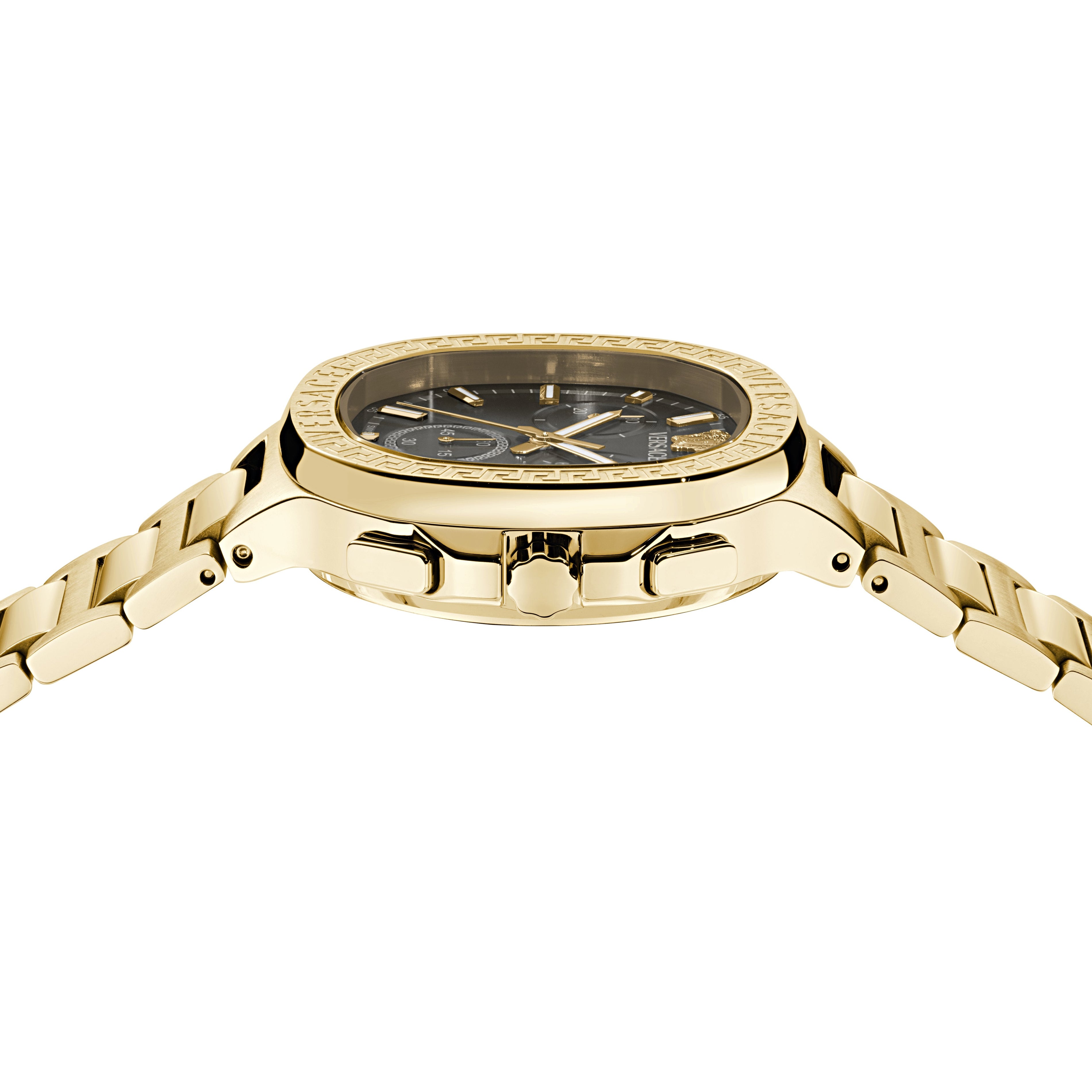 40MM IP Yellow Gold Case Black Sunray Dial Gold Bracelet