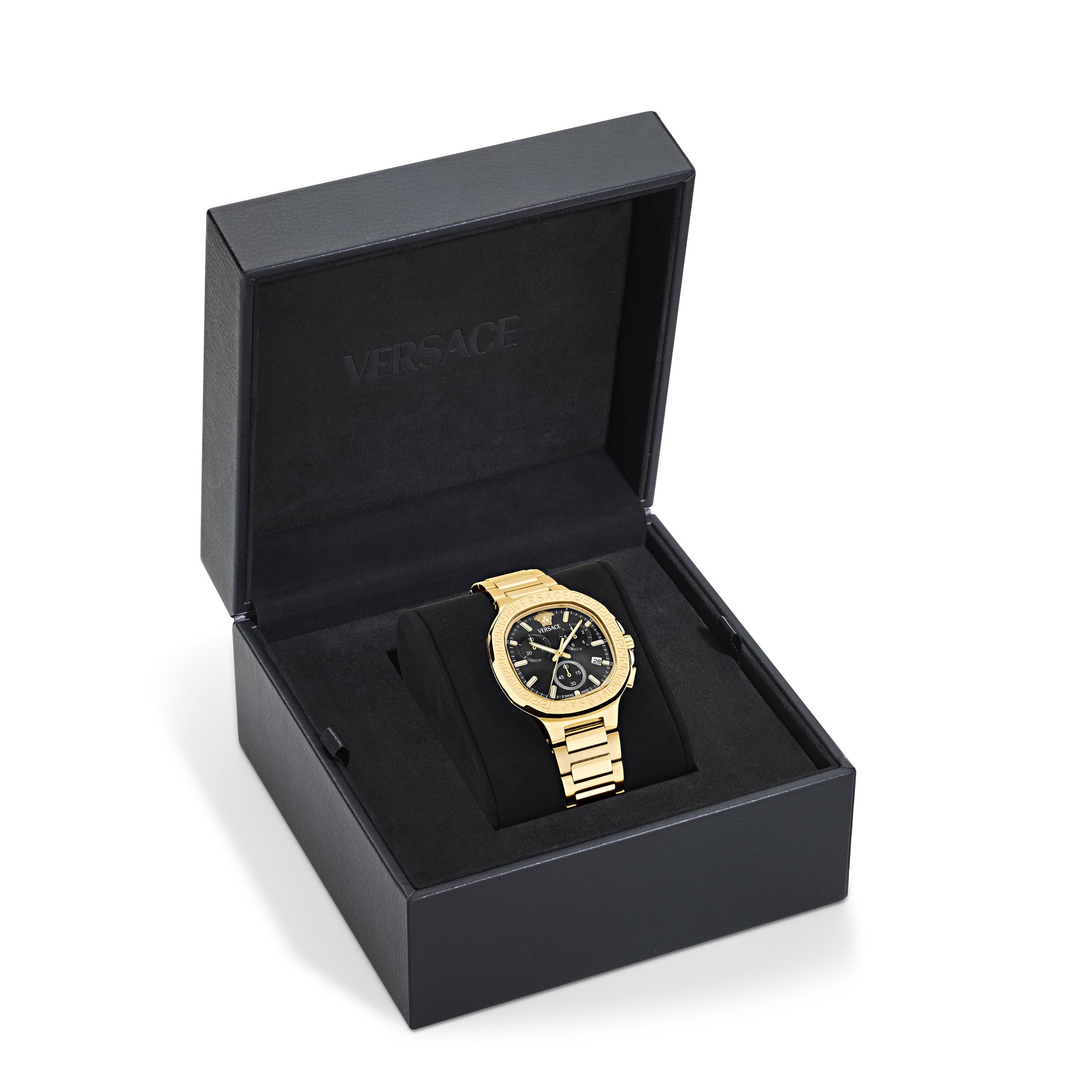 40MM IP Yellow Gold Case Black Sunray Dial Gold Bracelet