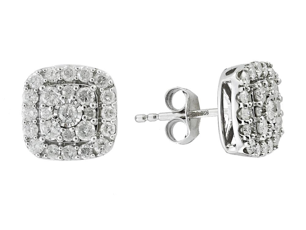EFFY 925 SILVER DIAMOND EARRINGS