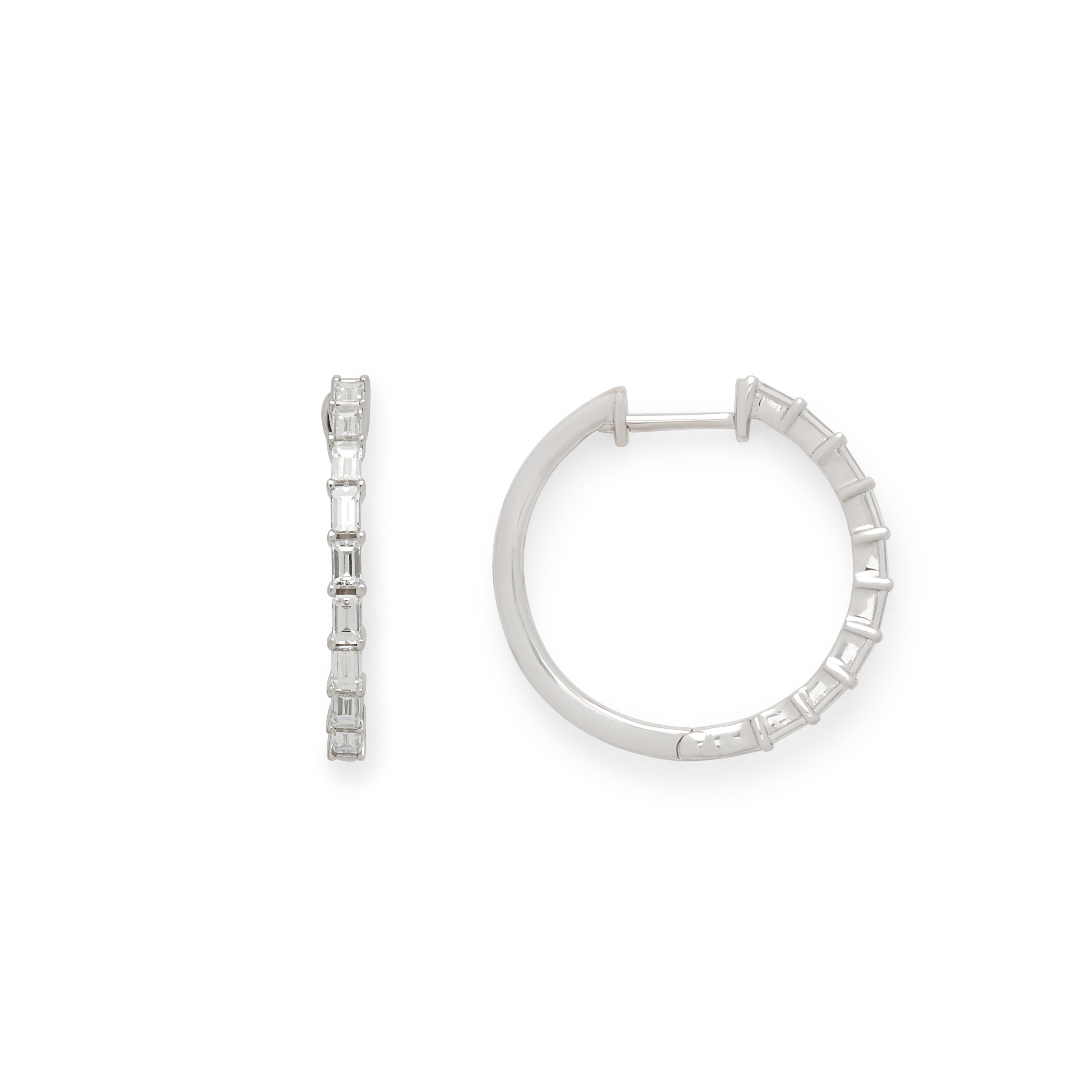 Effy 14K White Gold Diamond Earrings