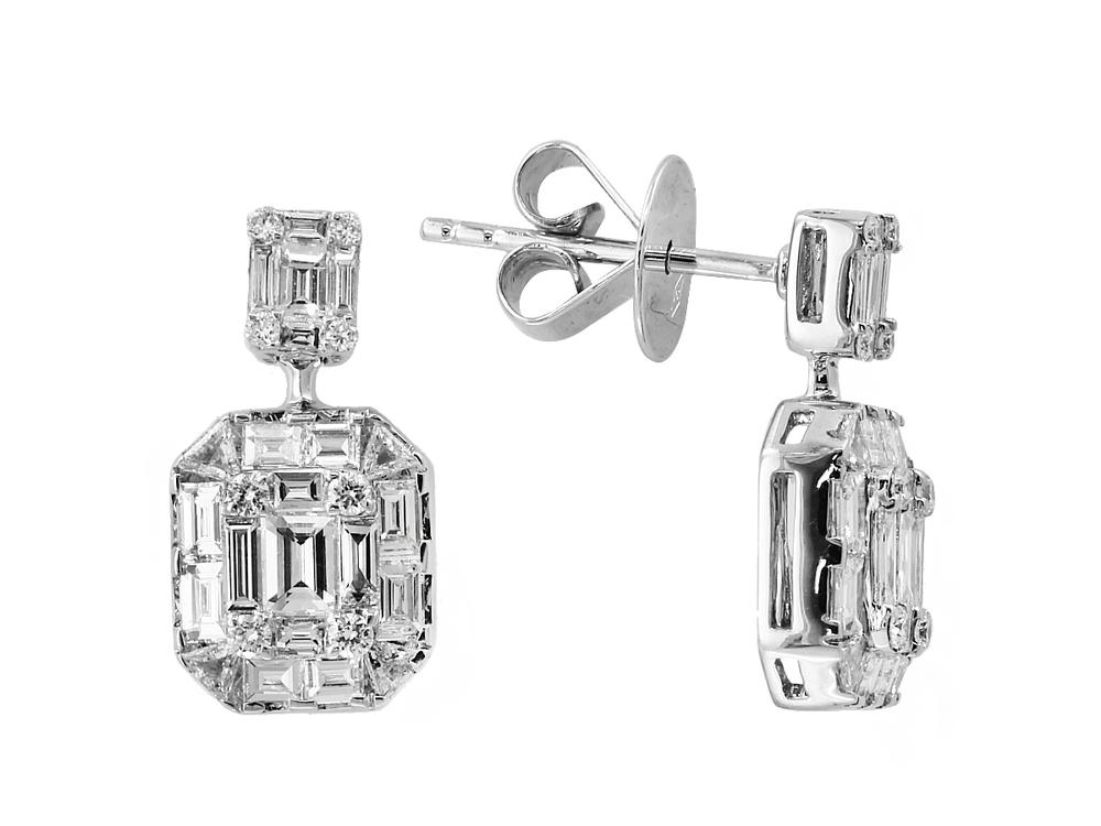 EFFY 18K WHITE GOLD  EARRINGS