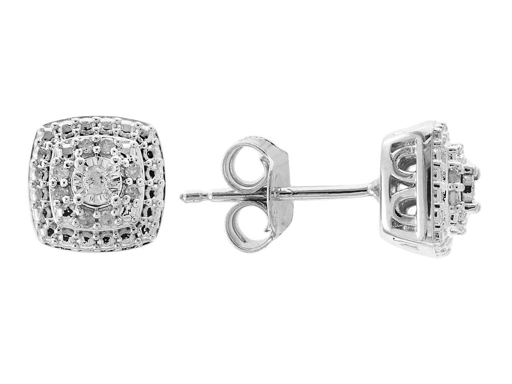 EFFY 925 SILVER DIAMOND EARRINGS