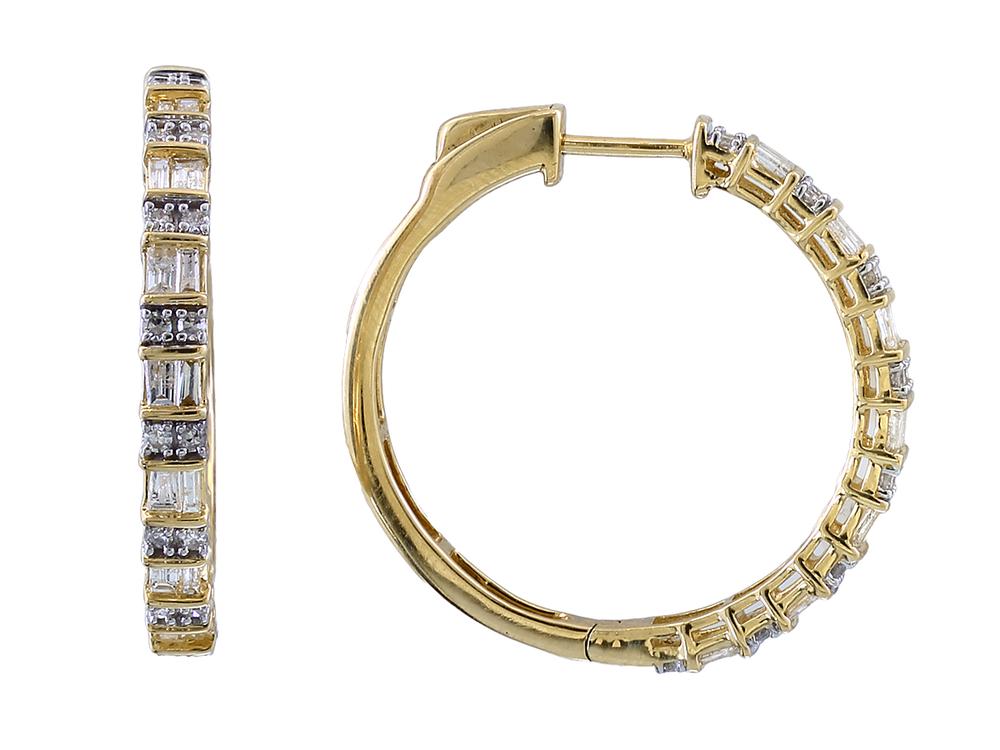 EFFY 14K YELLOW GOLD DIAMOND EARRINGS