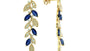 EFFY 14K YELLOW GOLD DIAMOND,NATURAL SAPPHIRE EARRINGS