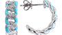 EFFY 14K WHITE GOLD DIAMOND EARRINGS