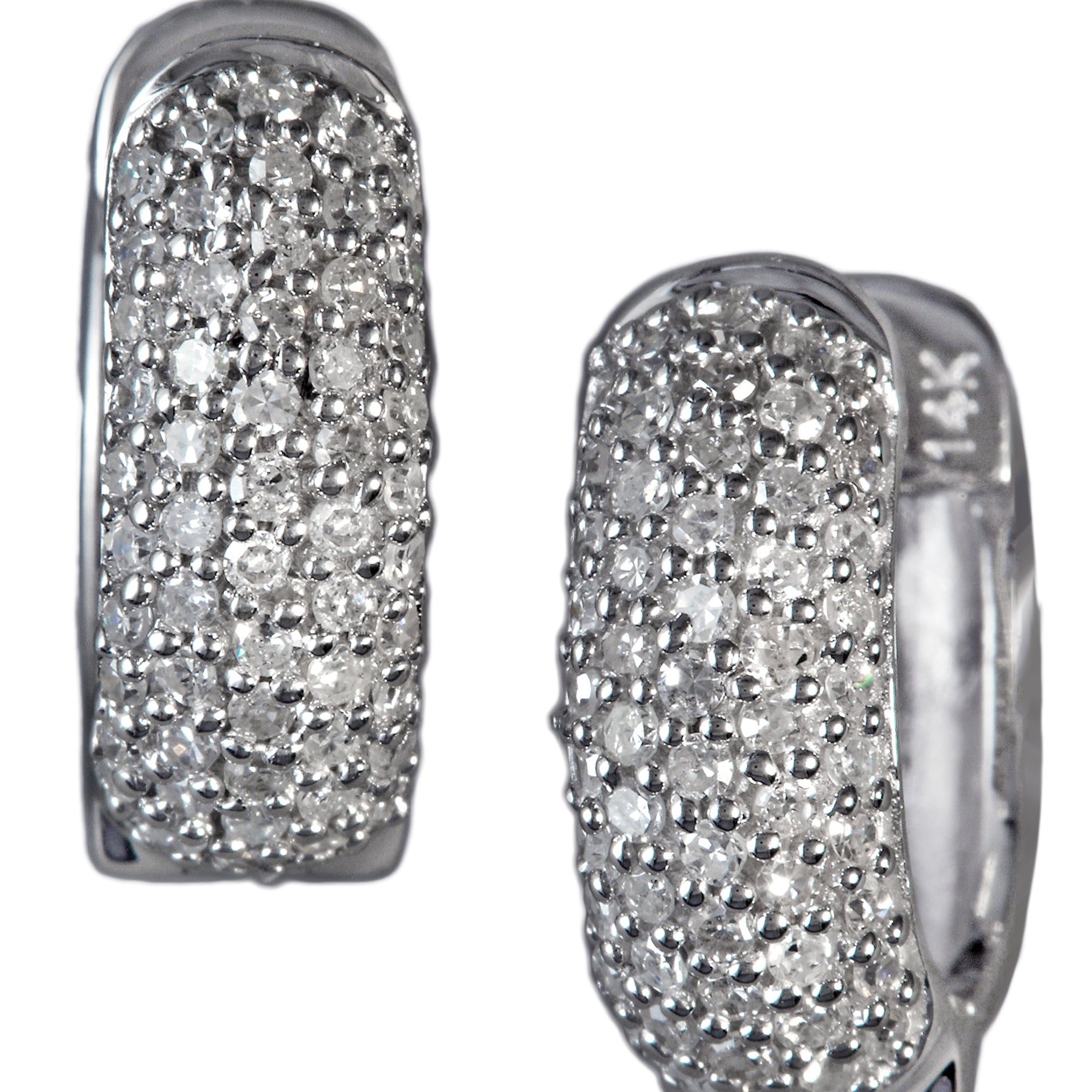 Effy 14K White Gold Diamond Earrings